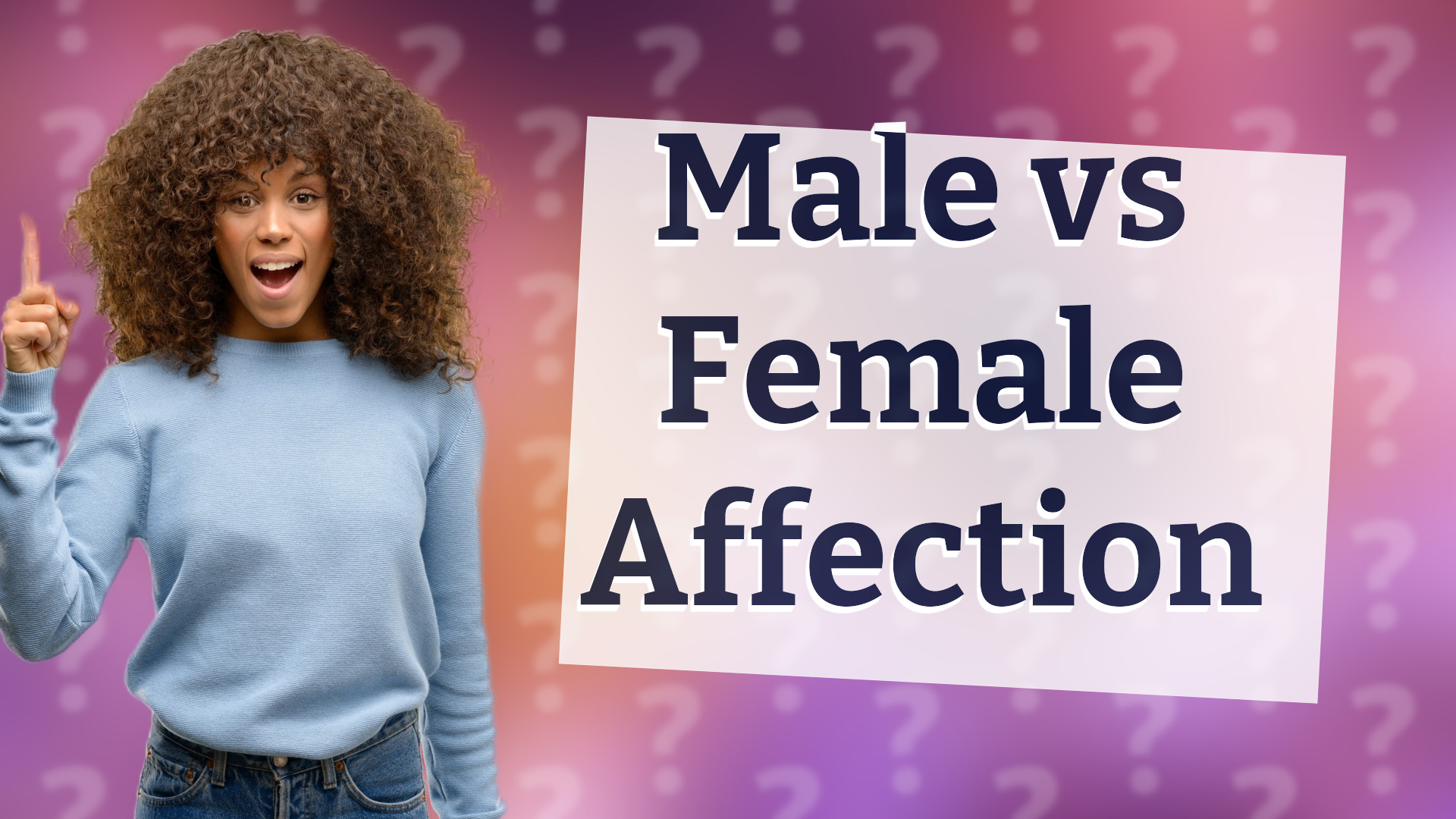 Male vs Female Affection