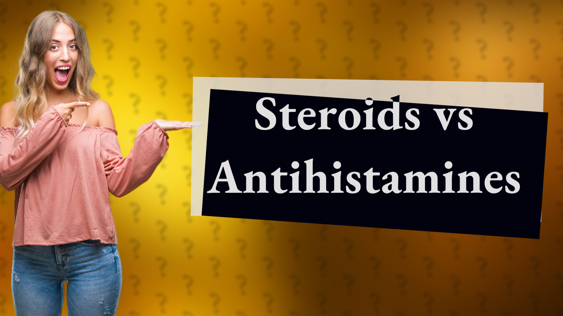 Steroids vs Antihistamines