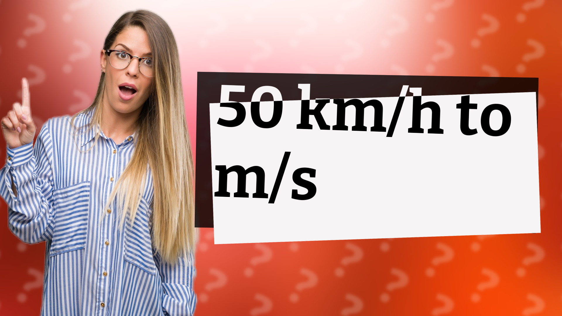 50 km/h to m/s