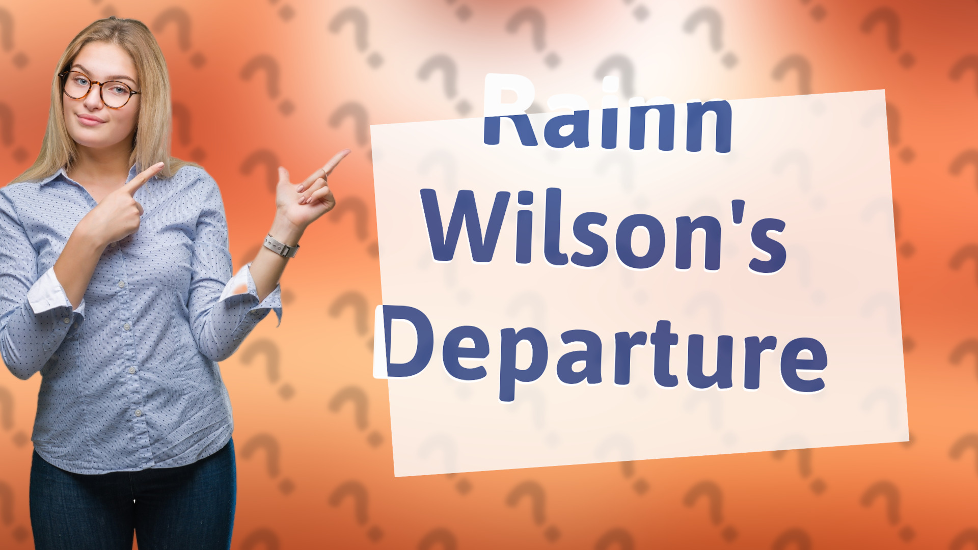 Rainn Wilson's Departure