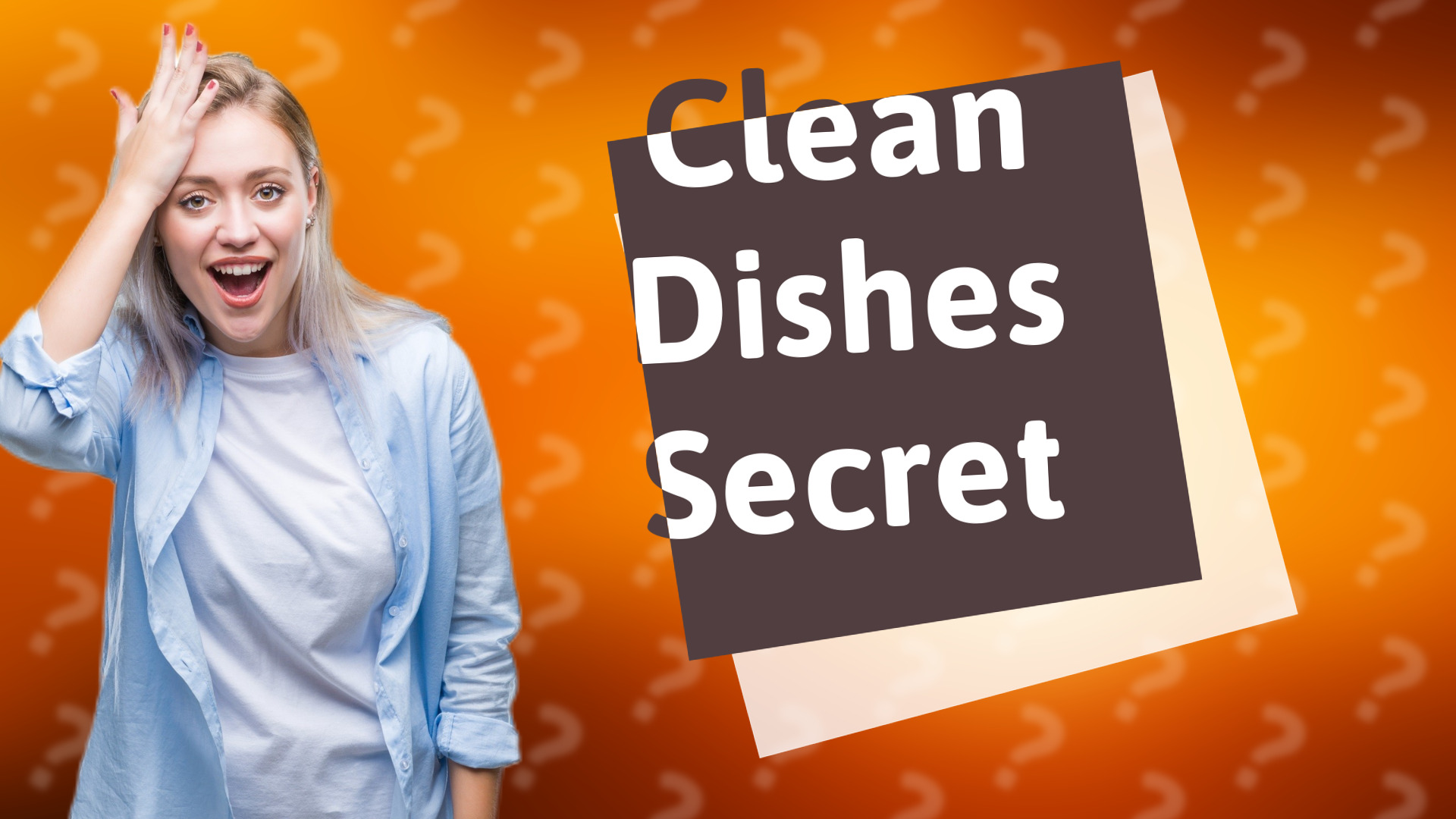 Clean Dishes Secret