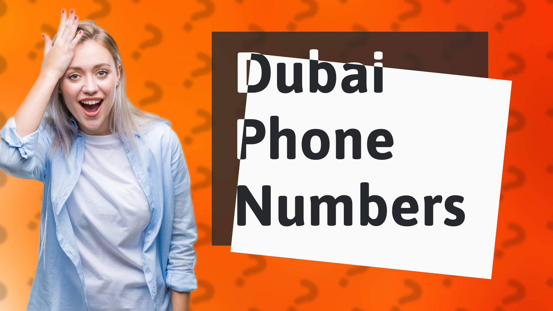 Dubai Phone Numbers