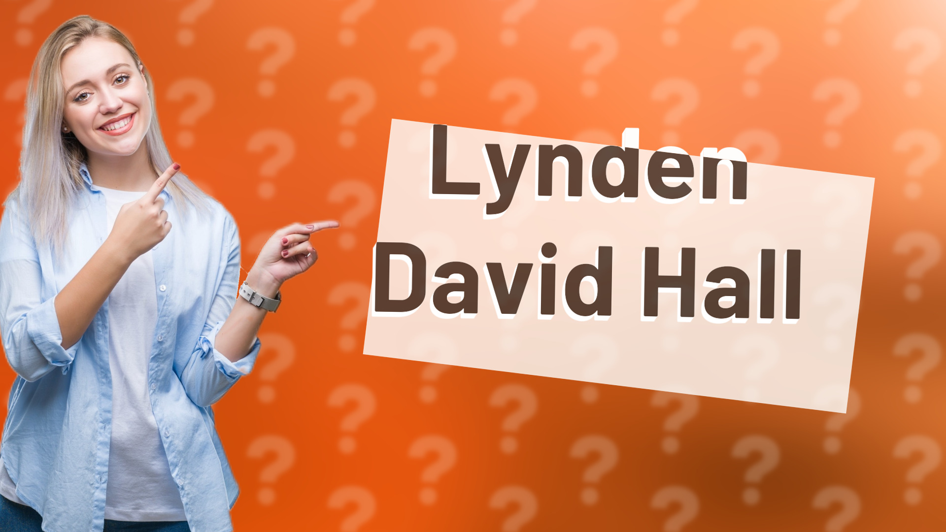 Lynden David Hall
