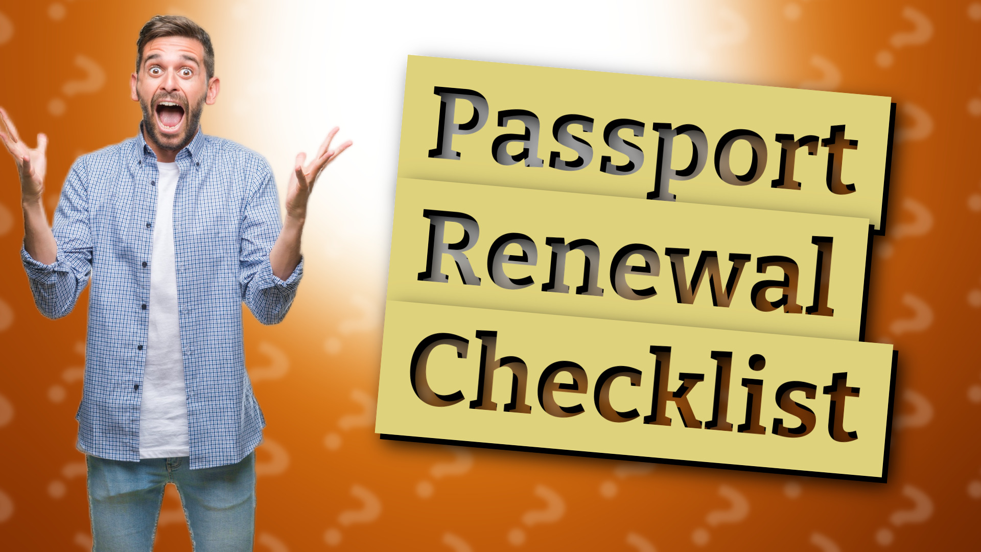 Passport Renewal Checklist