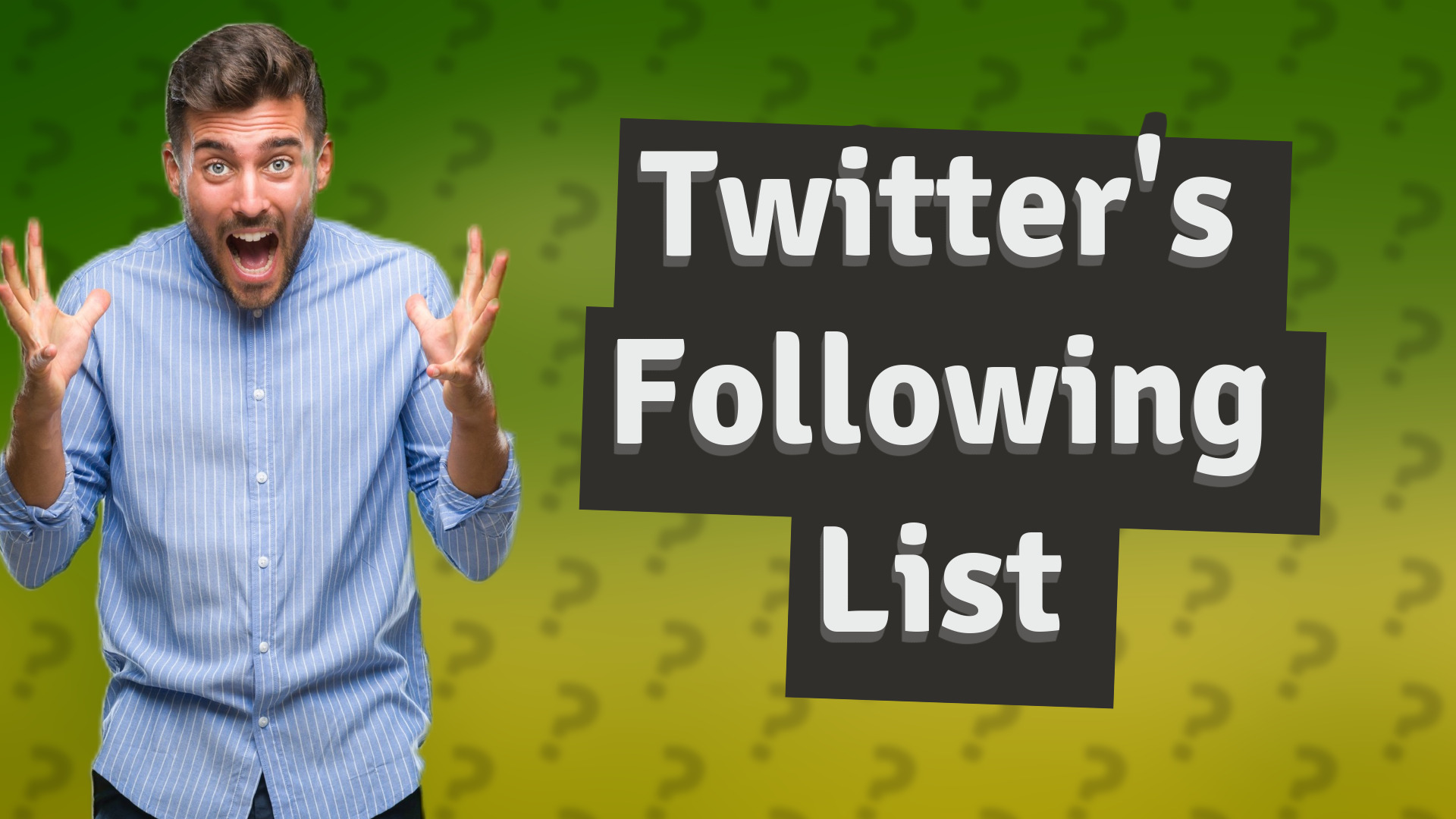 Twitter's Following List