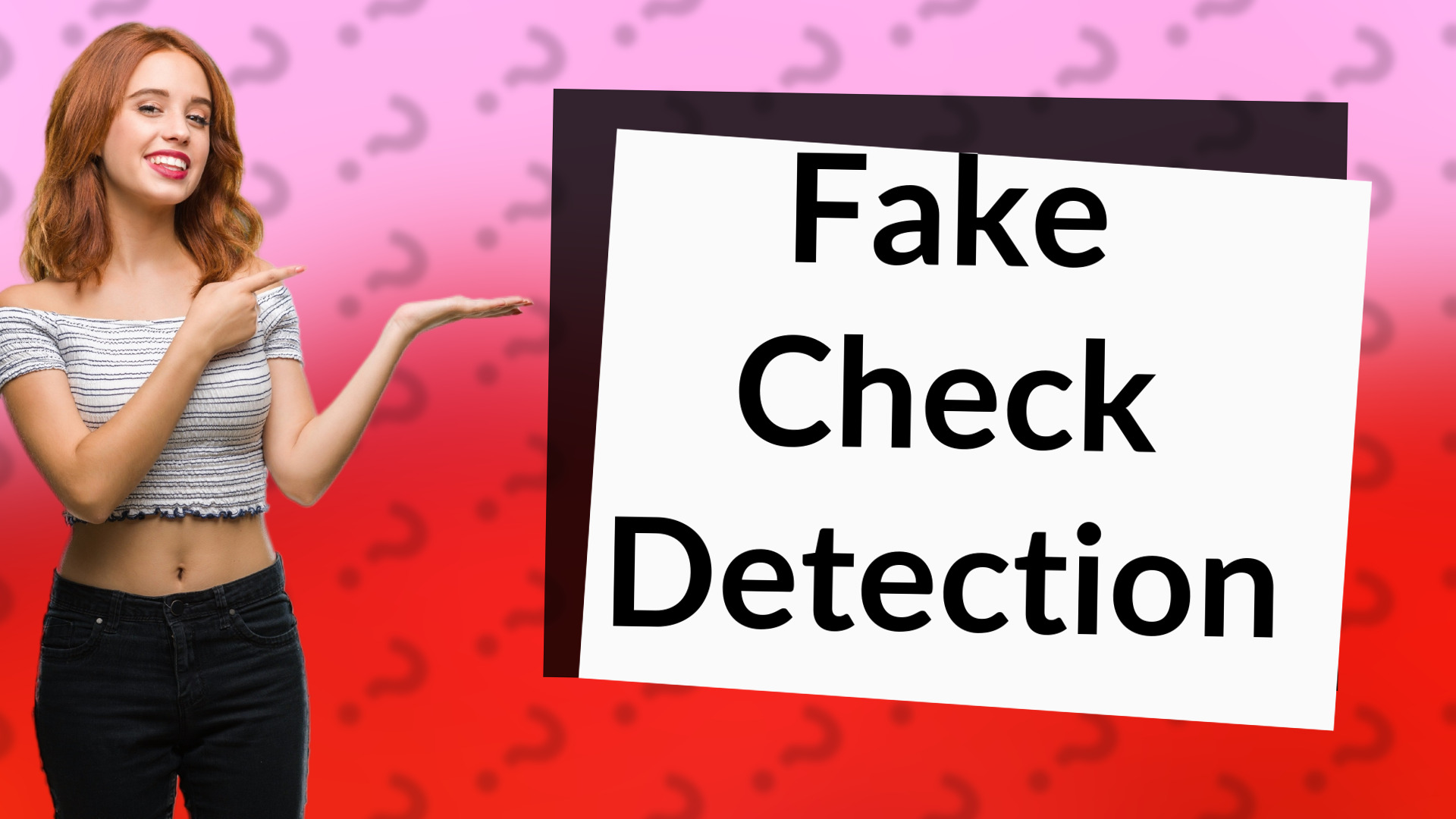 Fake Check Detection