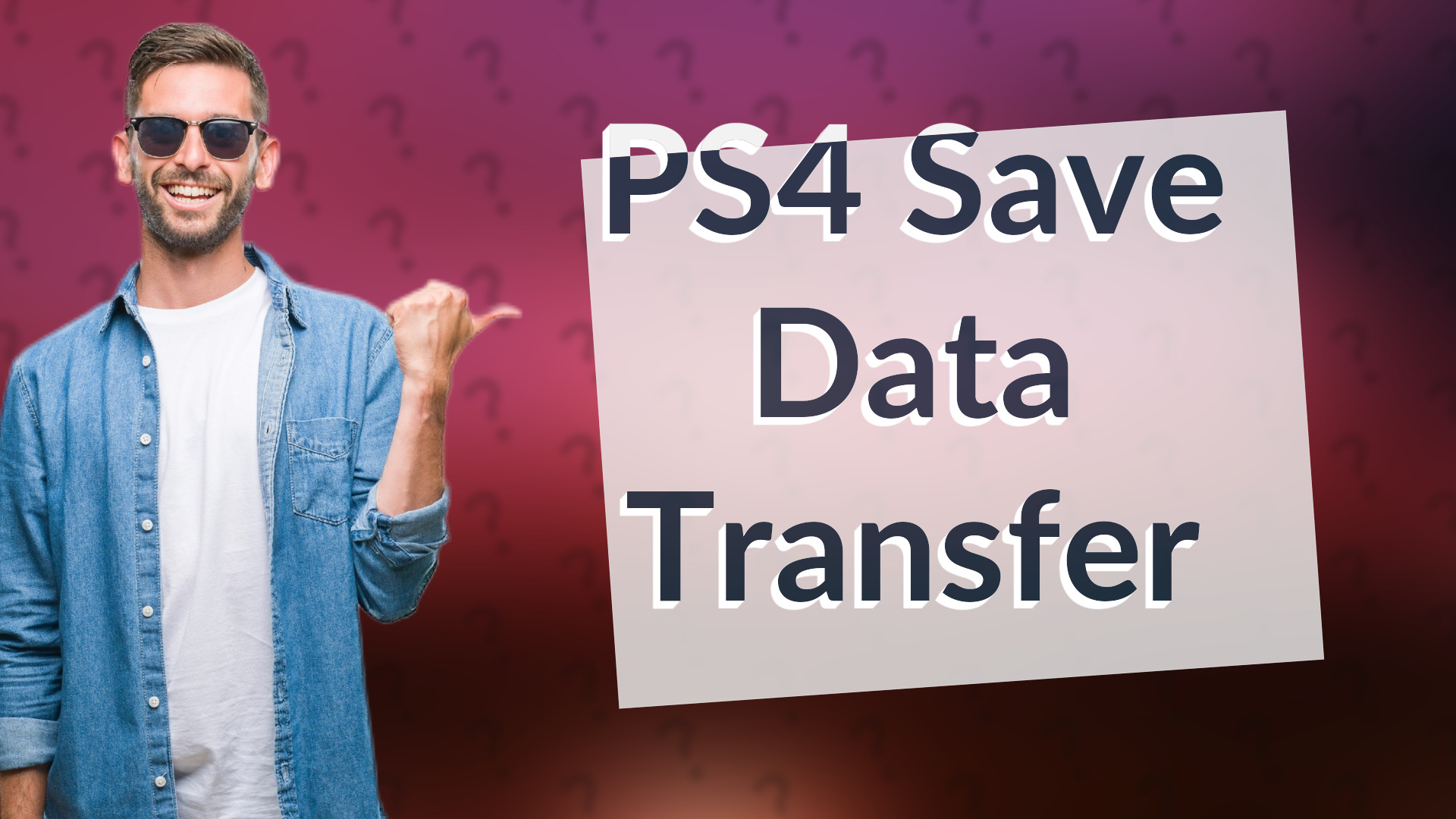 PS4 Save Data Transfer