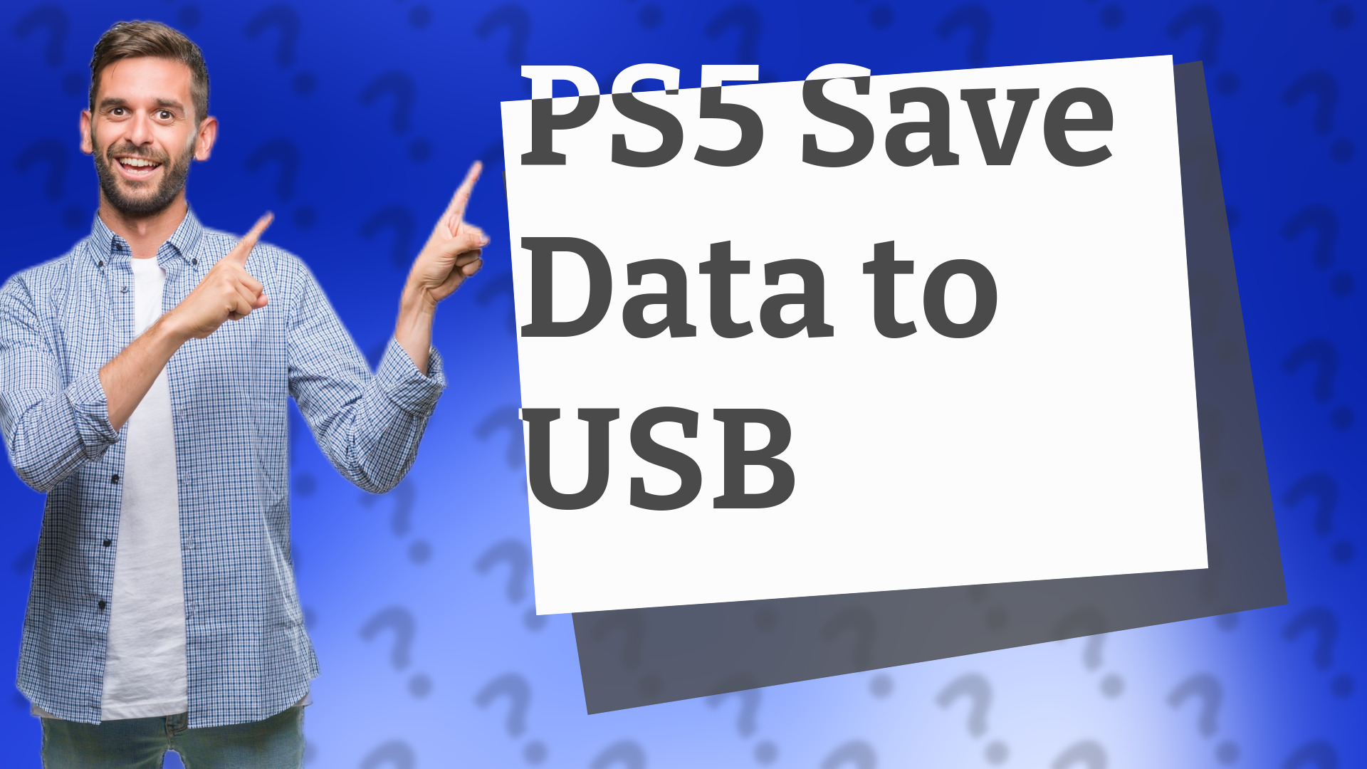 PS5 Save Data to USB