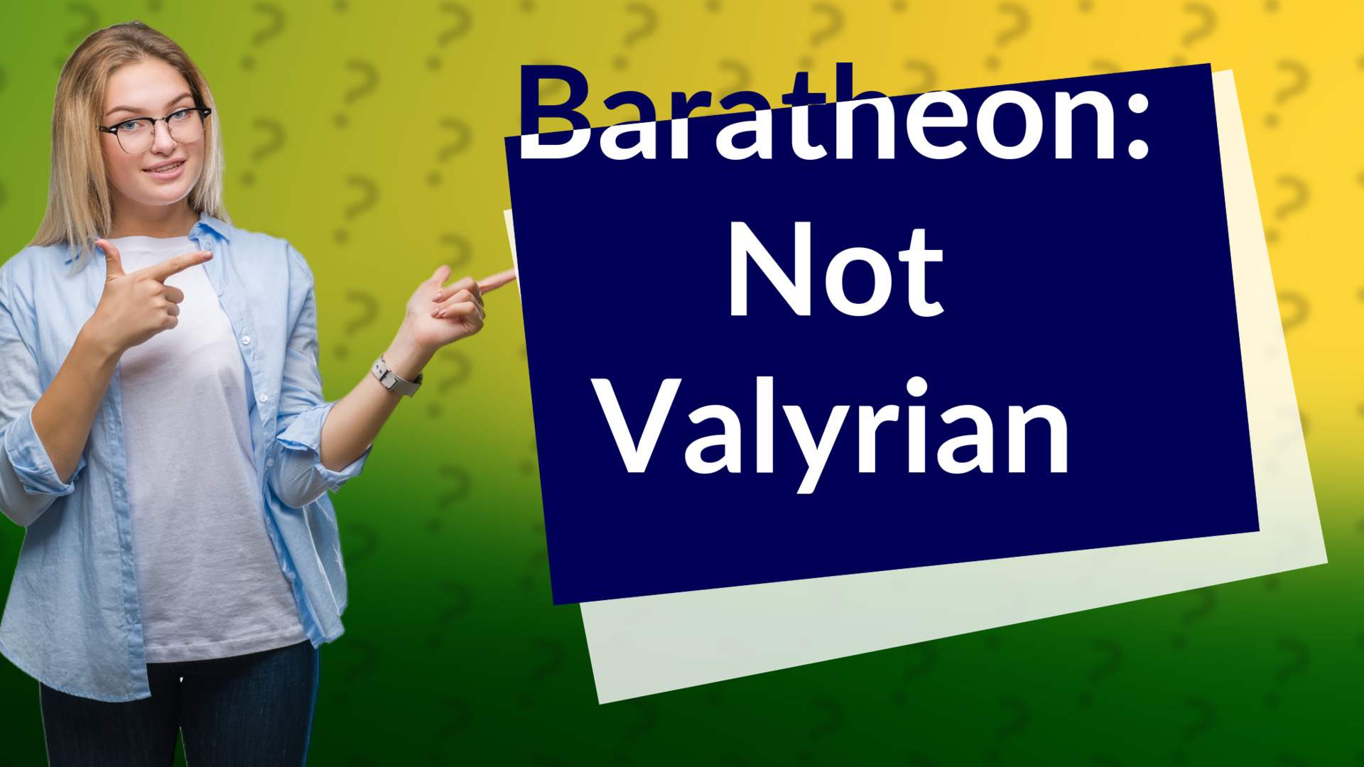 Baratheon: Not Valyrian