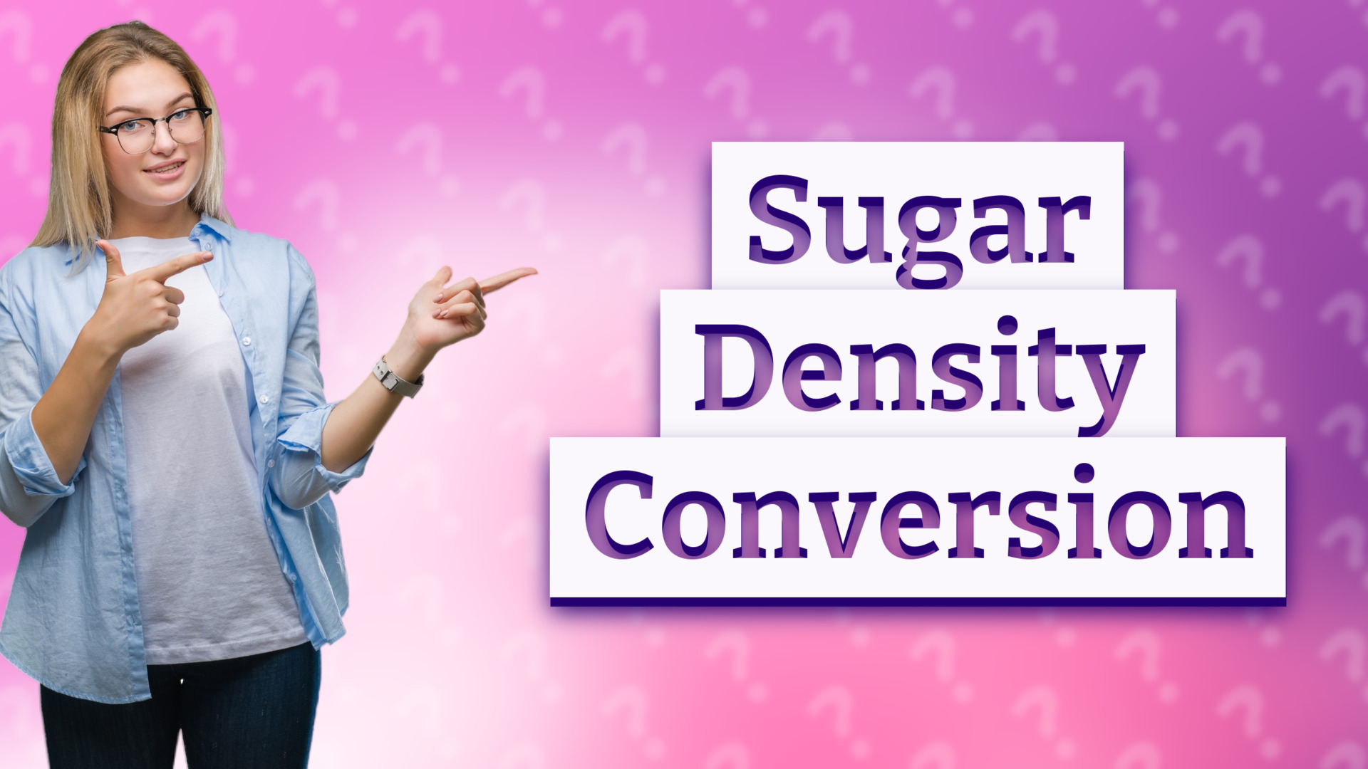 Sugar Density Conversion