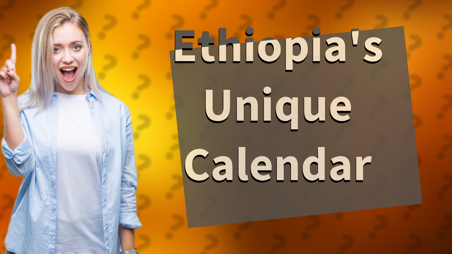 Ethiopia's Unique Calendar