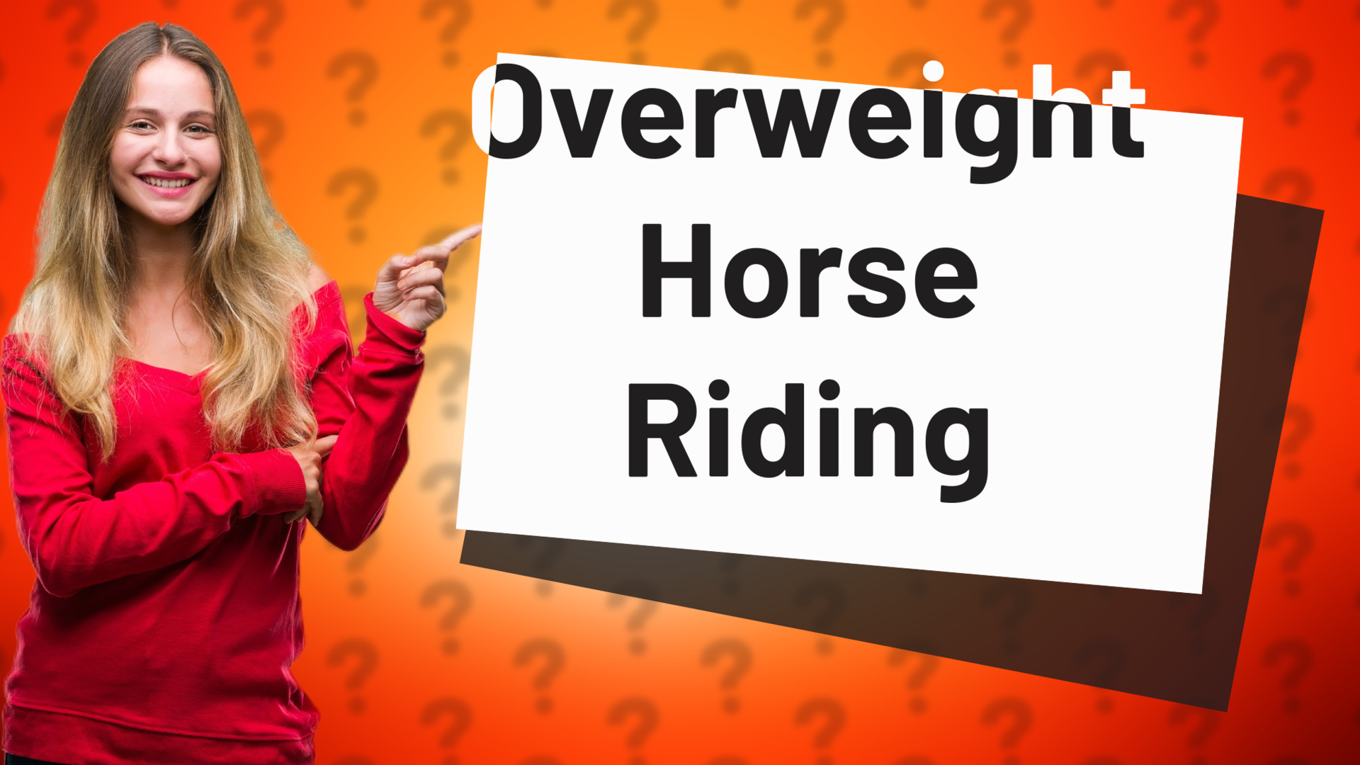 Overweight Horse Riding