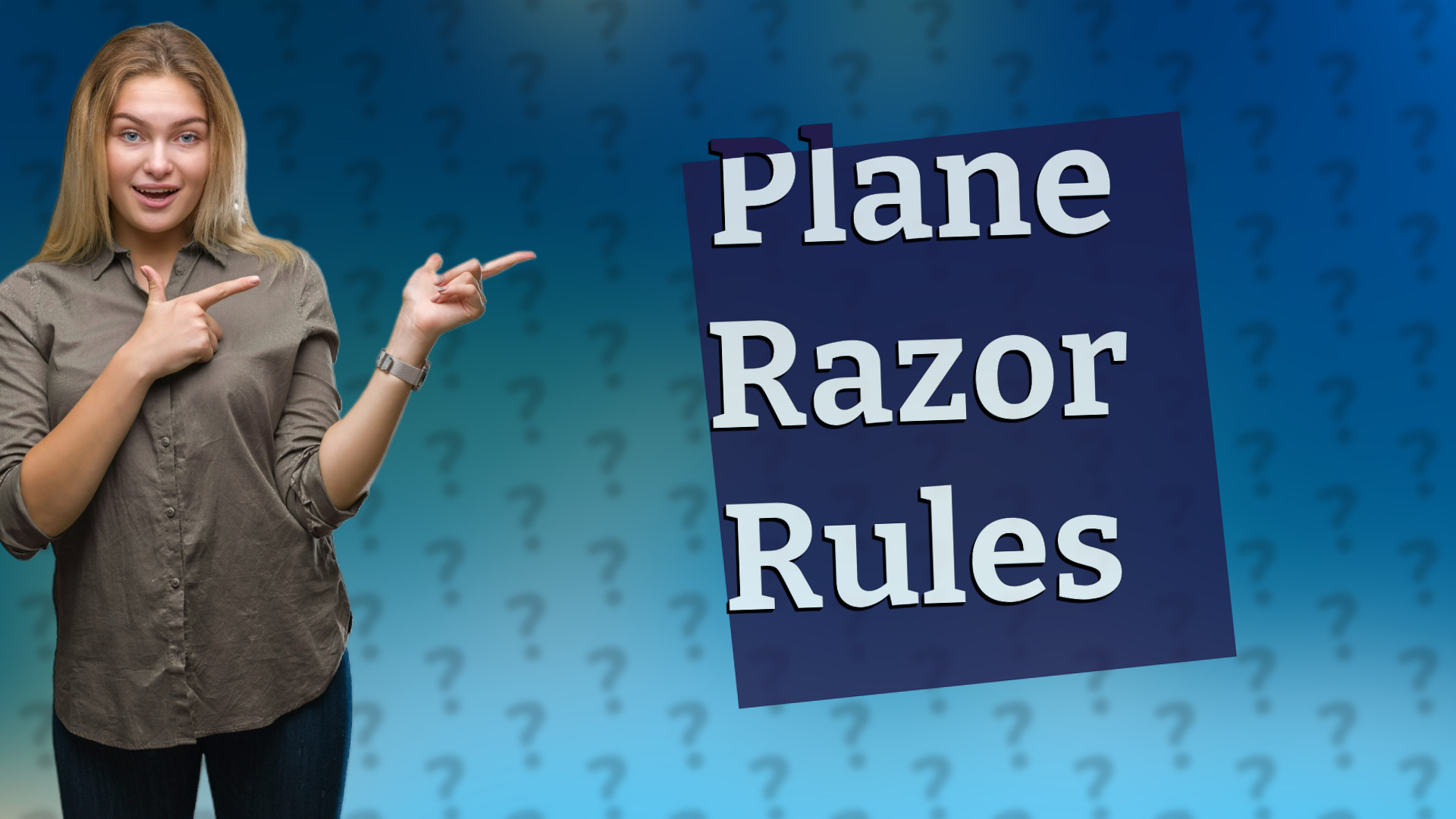 Plane Razor Rules
