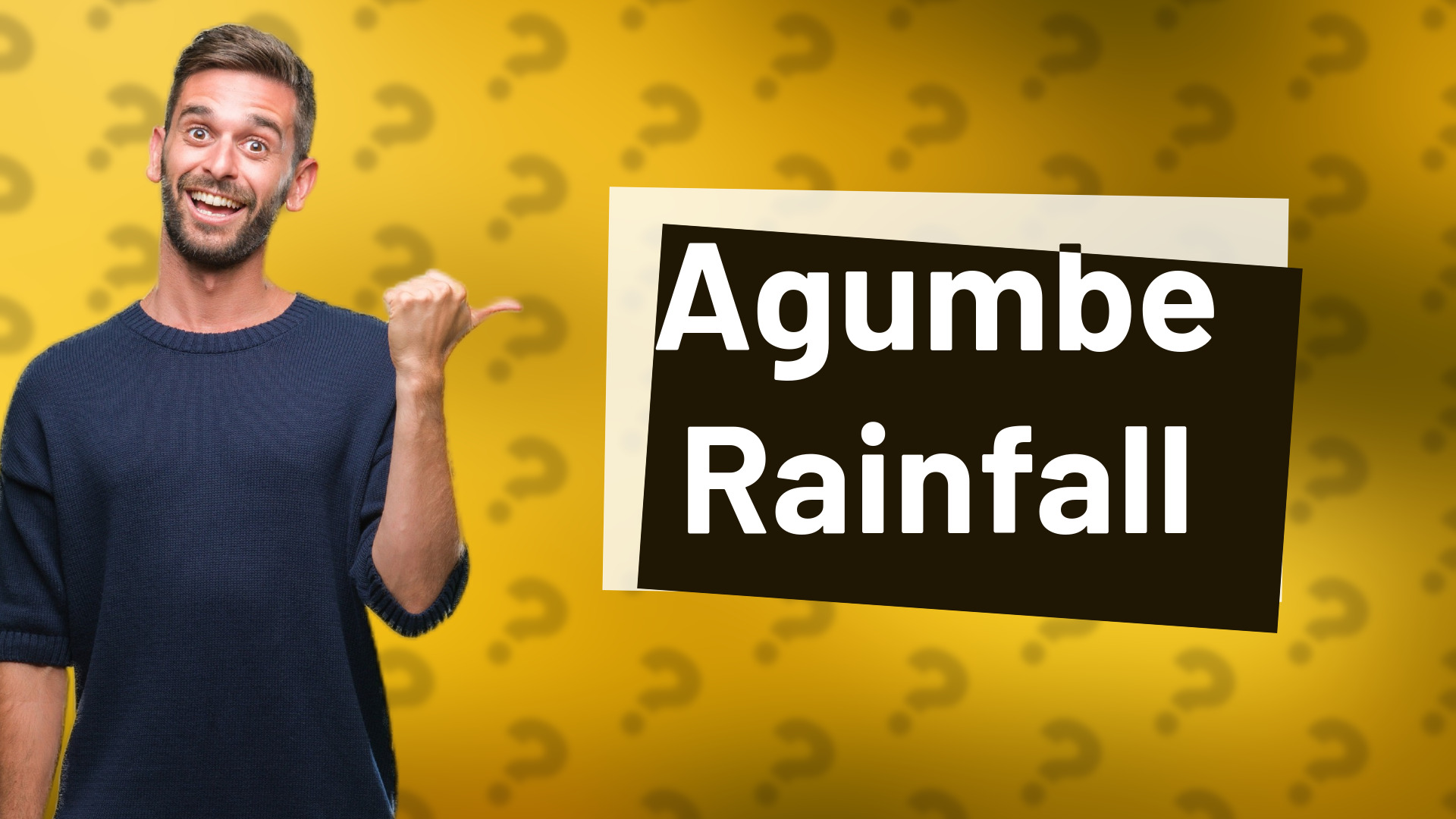 Agumbe Rainfall