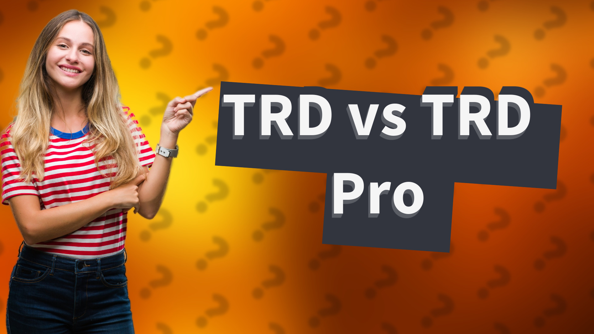 TRD vs TRD Pro