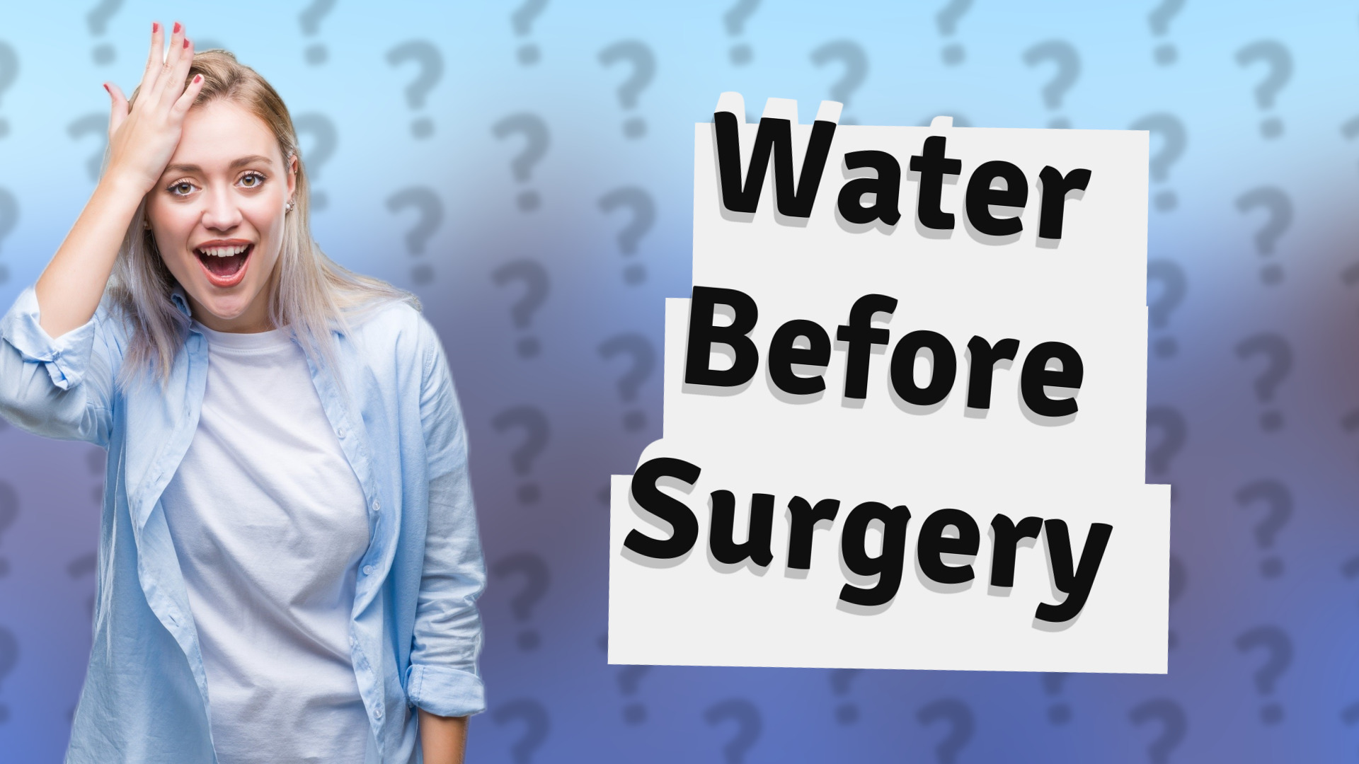 Water Before Surgery