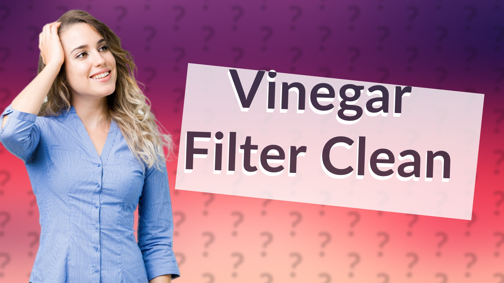 Vinegar Filter Clean