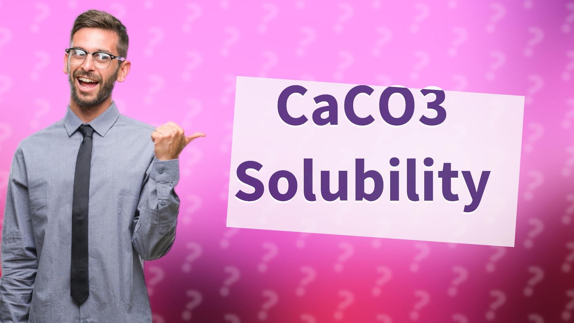 CaCO3 Solubility