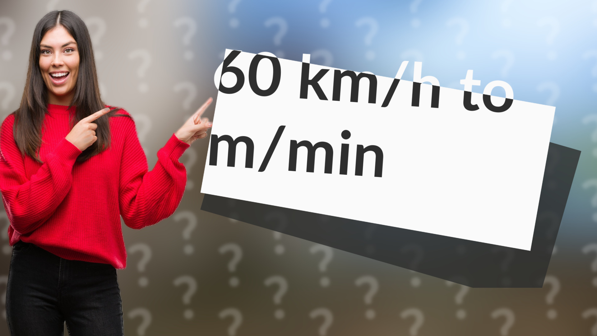 60 km/h to m/min