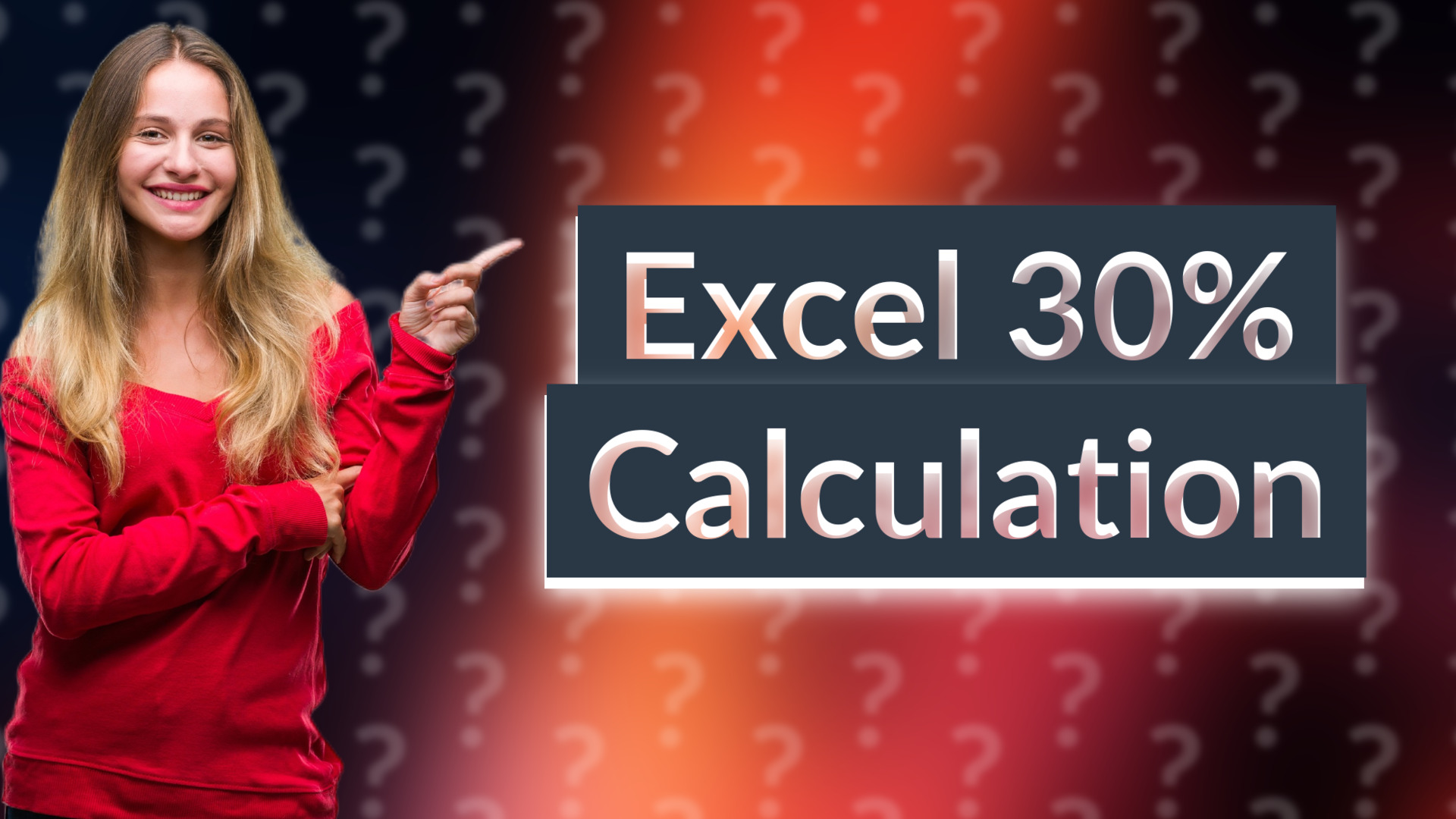 Excel 30% Calculation