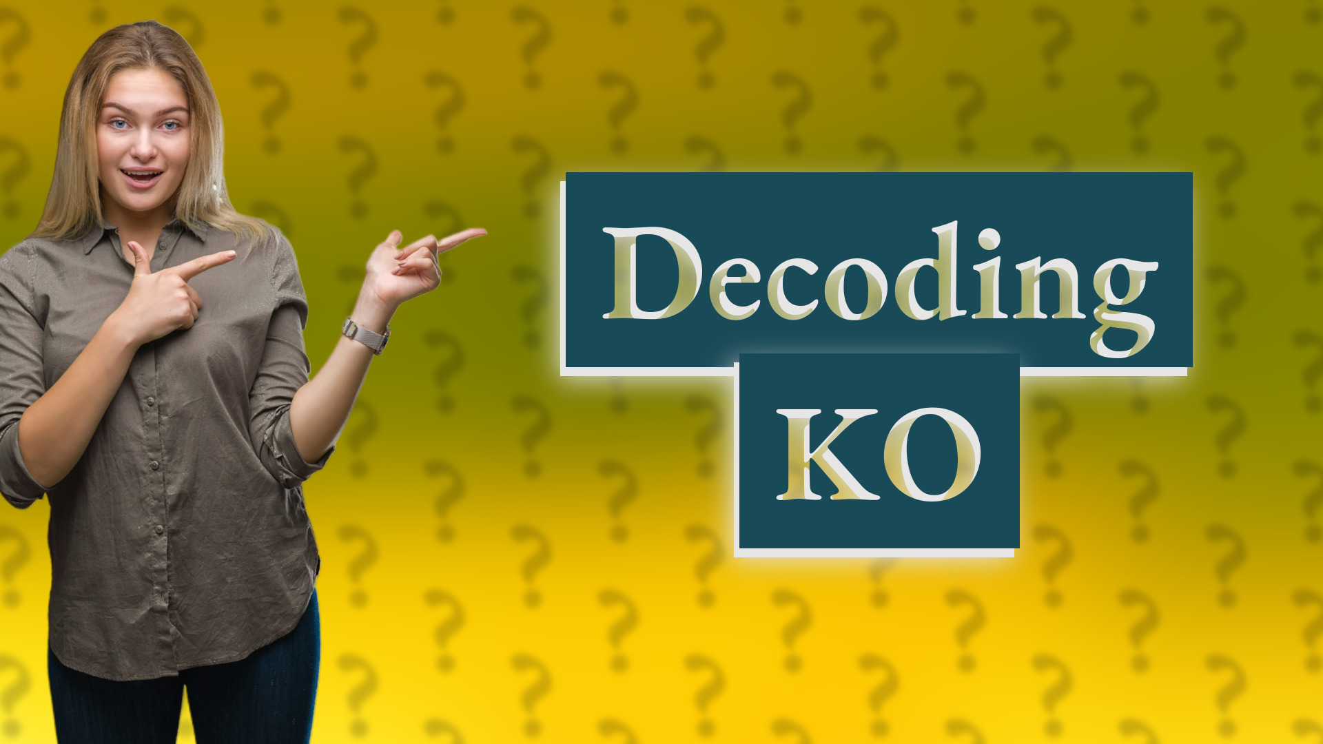 Decoding KO