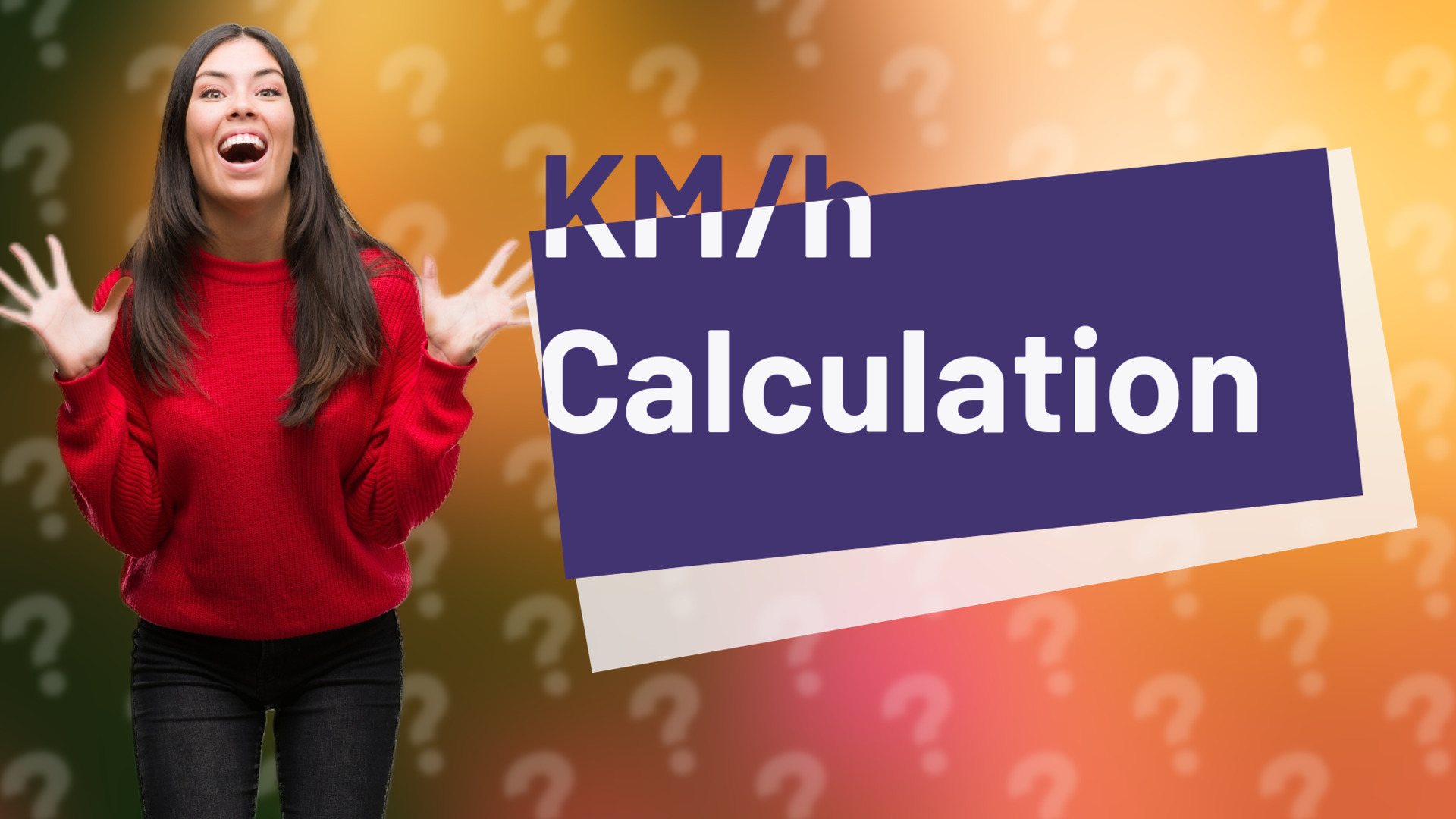 KM/h Calculation