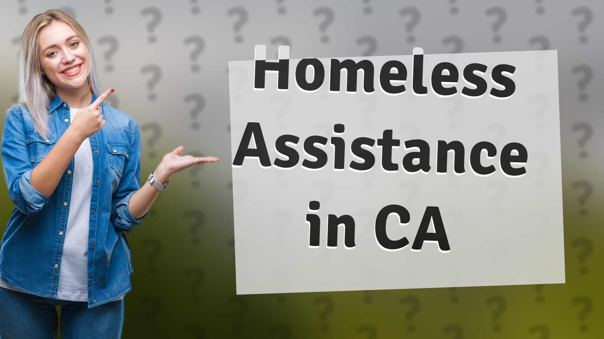 Homeless Assistance in CA