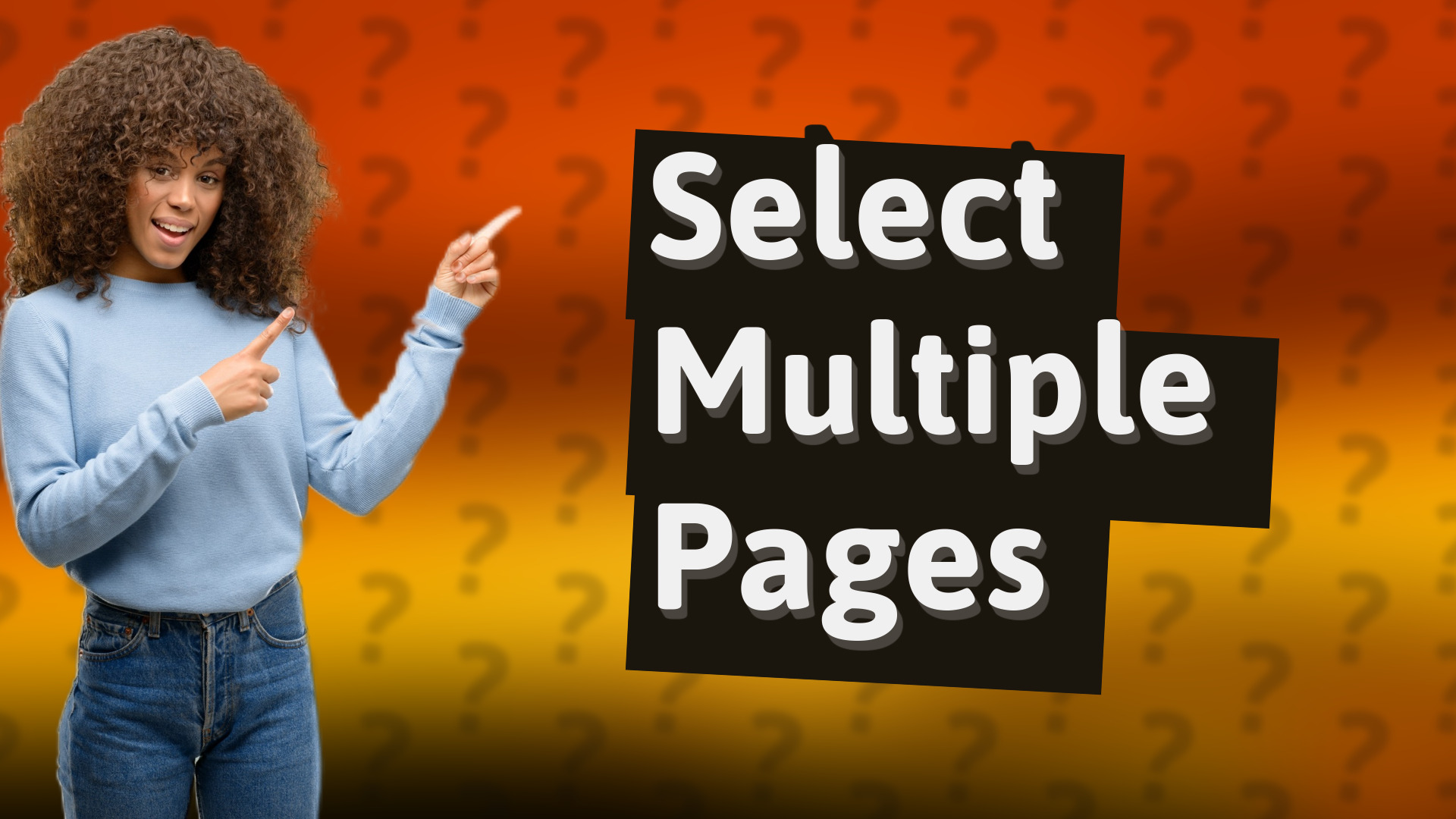 Select Multiple Pages
