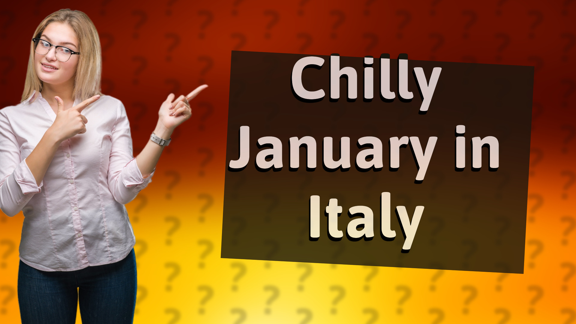 Chilly January in Italy