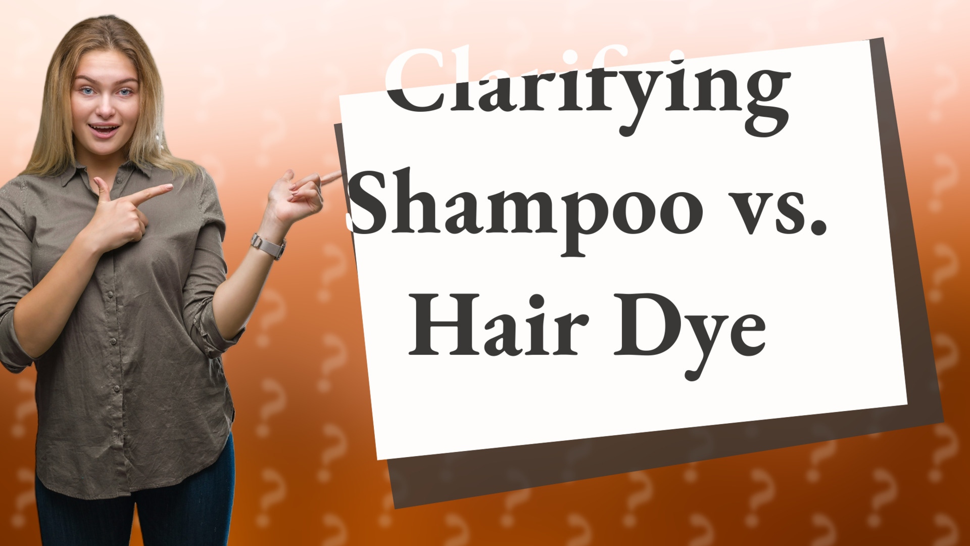 Clarifying Shampoo vs. Hair Dye