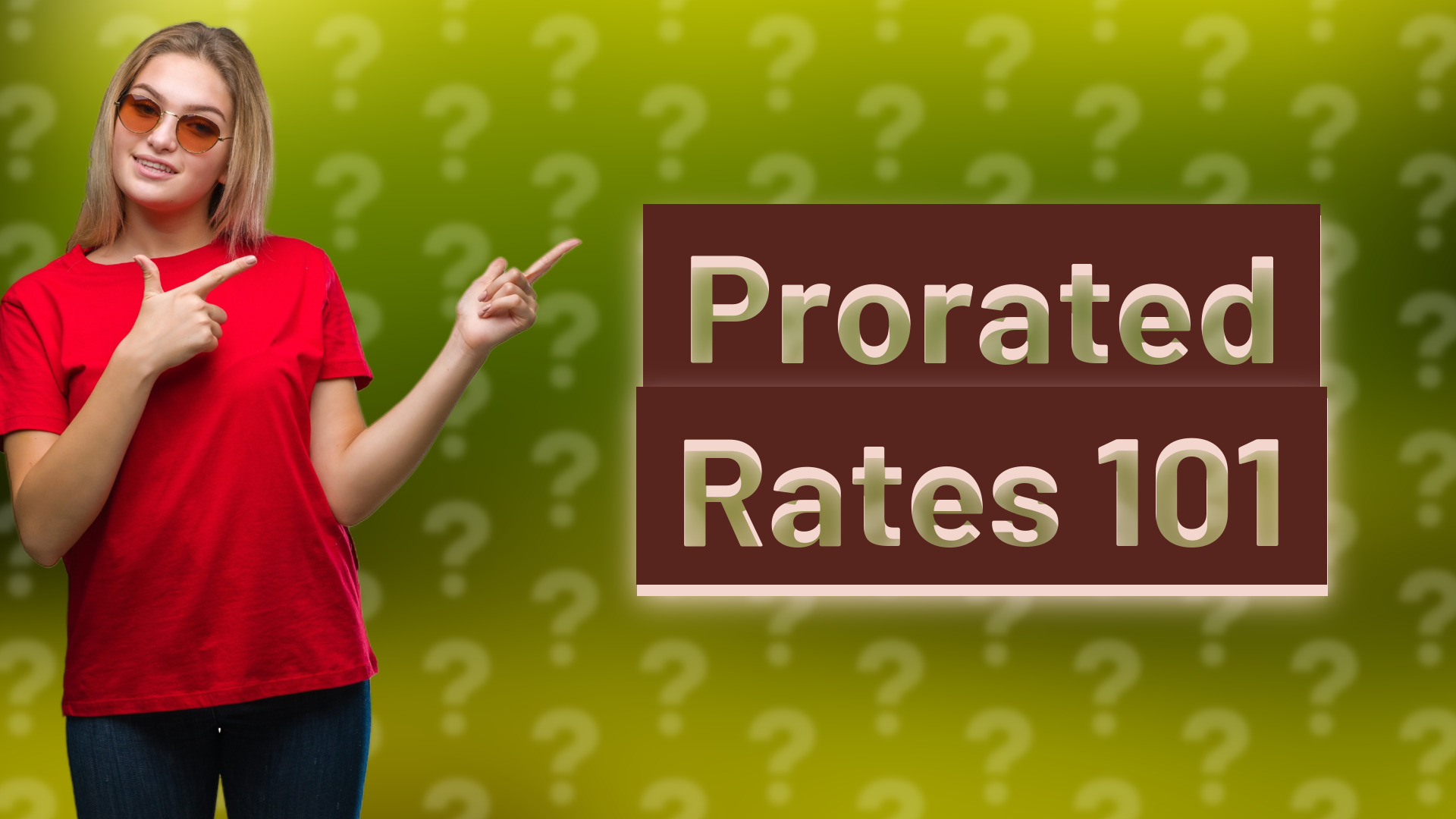Prorated Rates 101