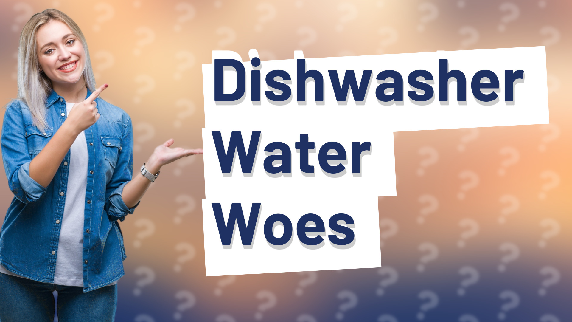 Dishwasher Water Woes
