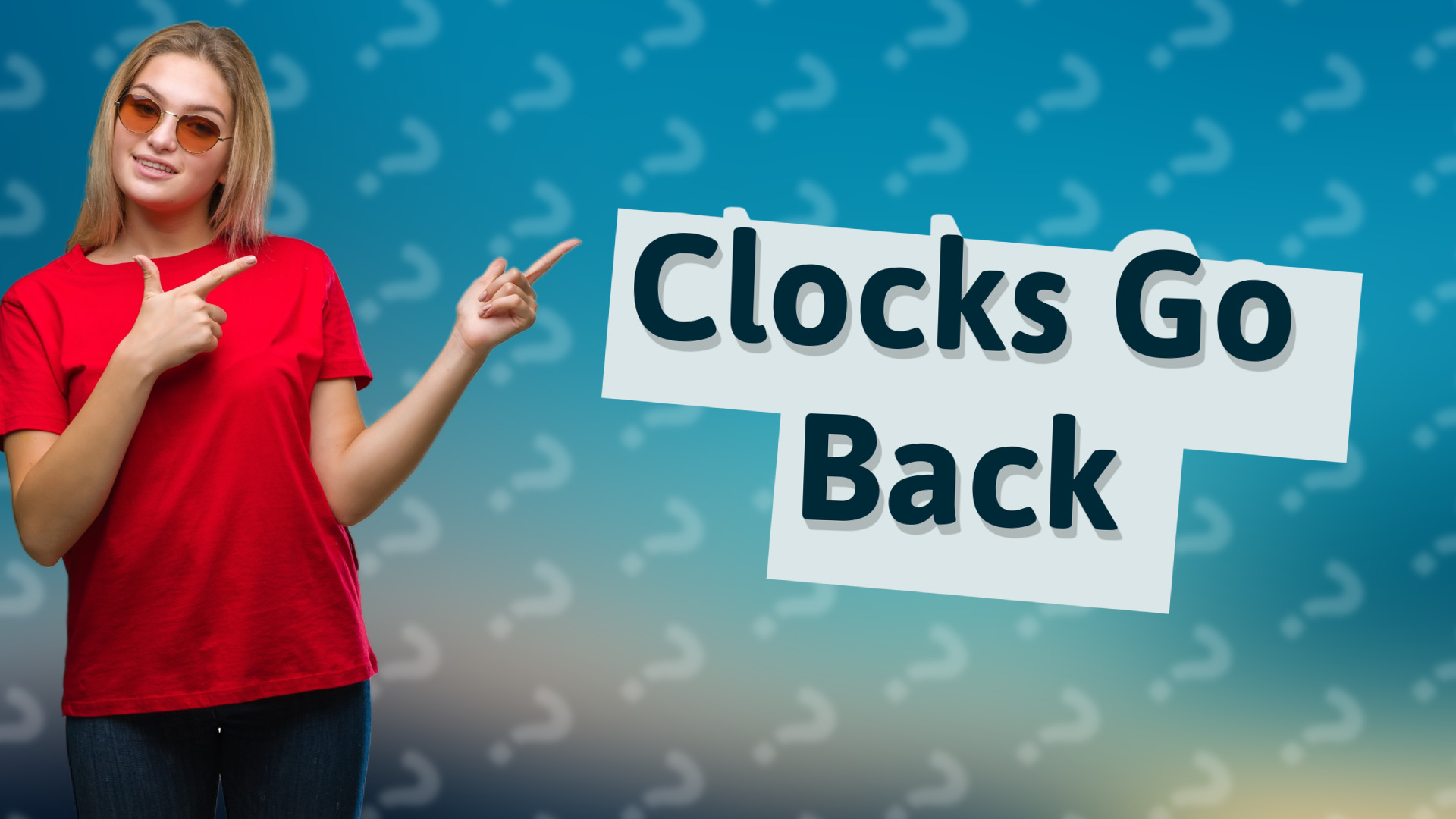 Clocks Go Back