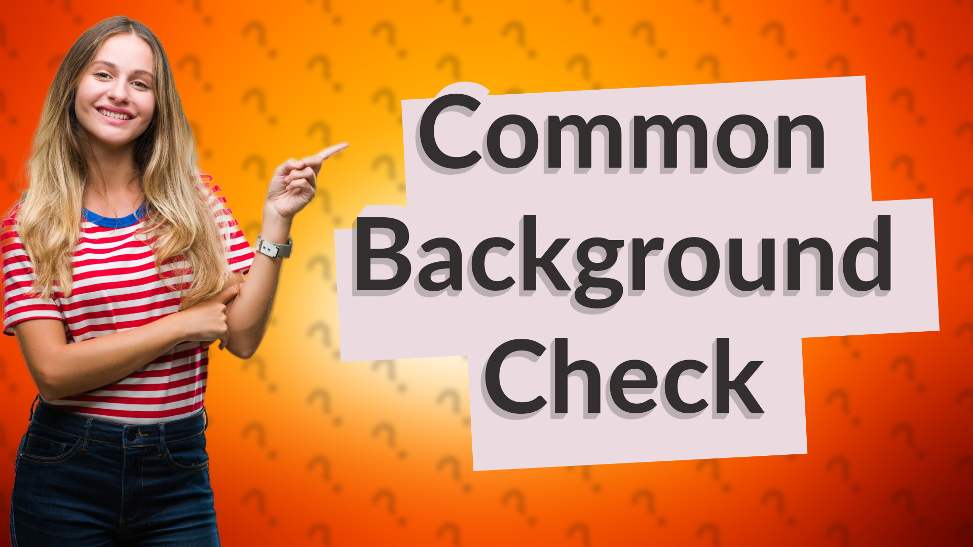Common Background Check