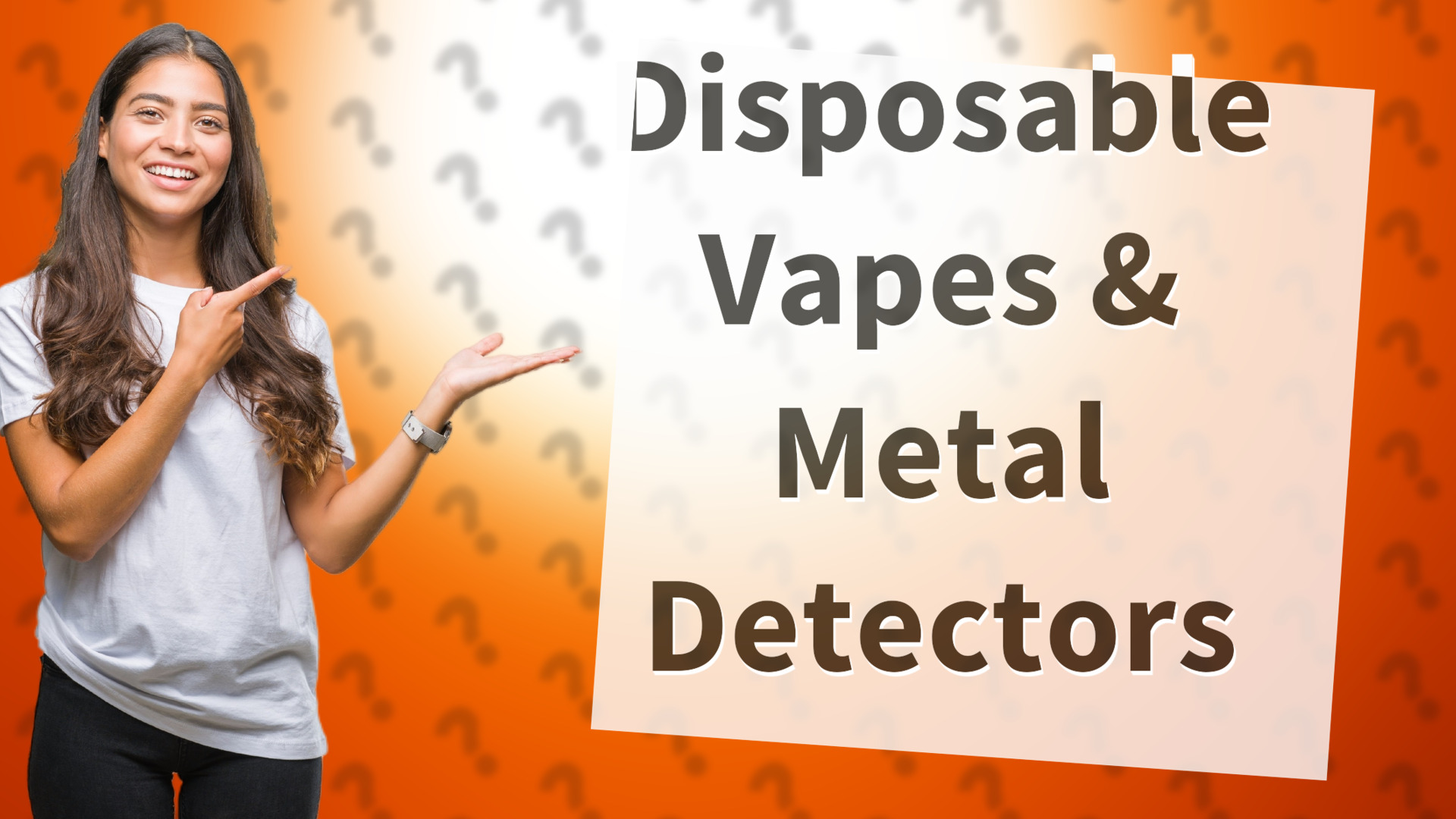 Disposable Vapes & Metal Detectors