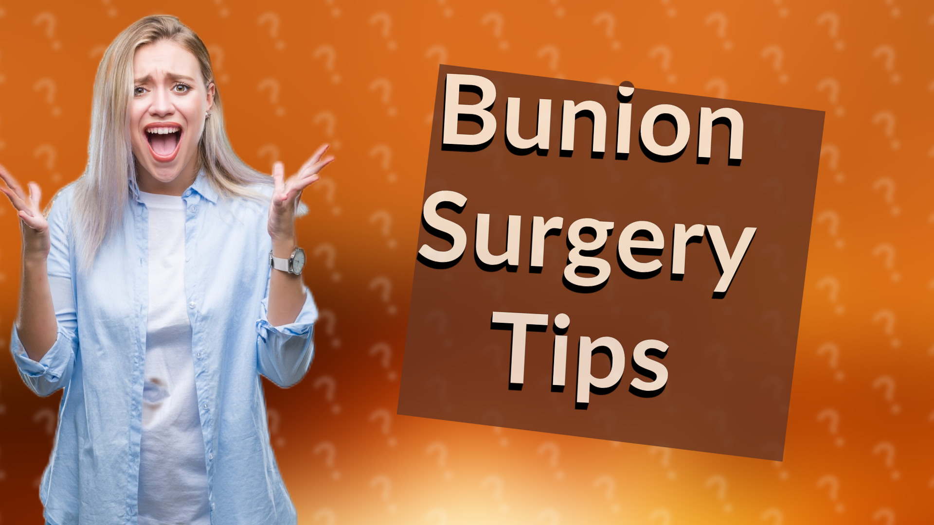 Bunion Surgery Tips