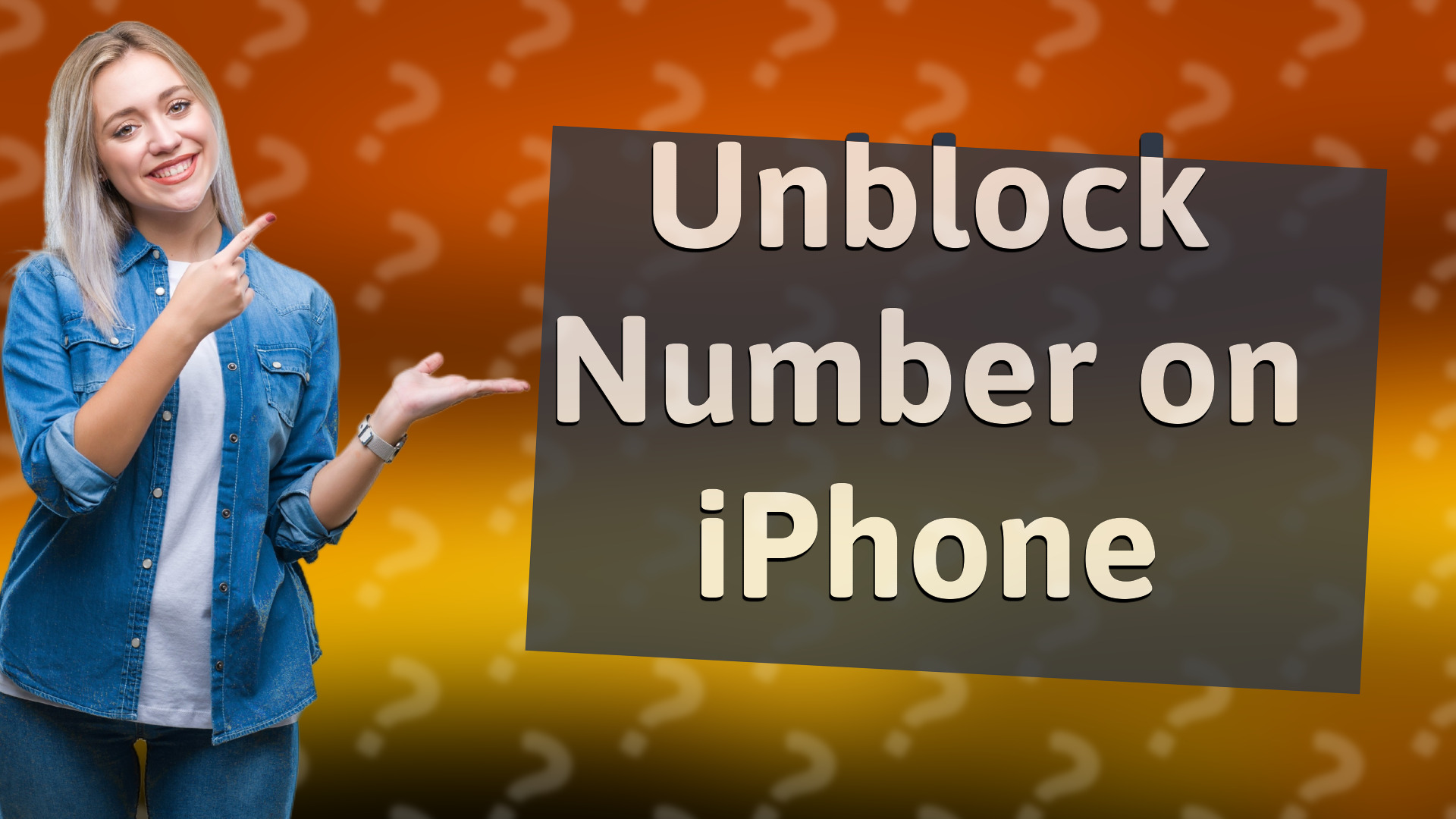 Unblock Number on iPhone