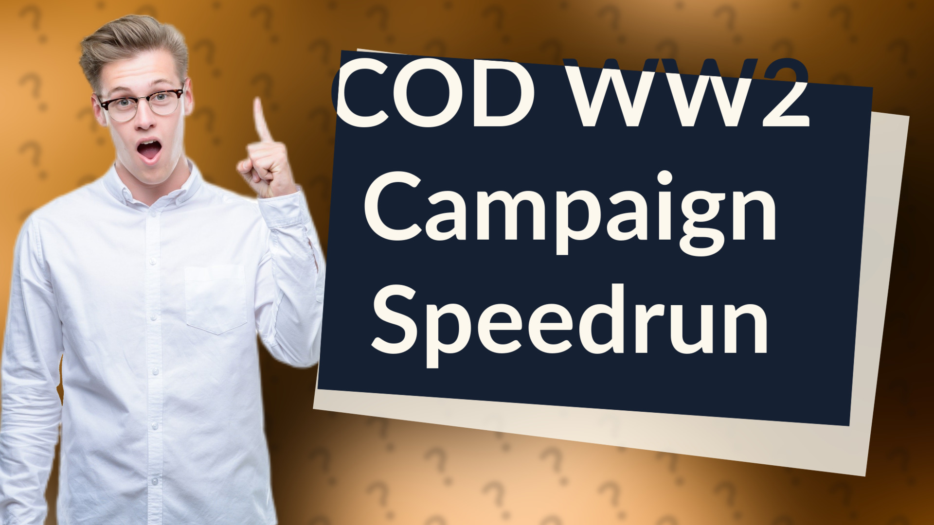 COD WW2 Campaign Speedrun