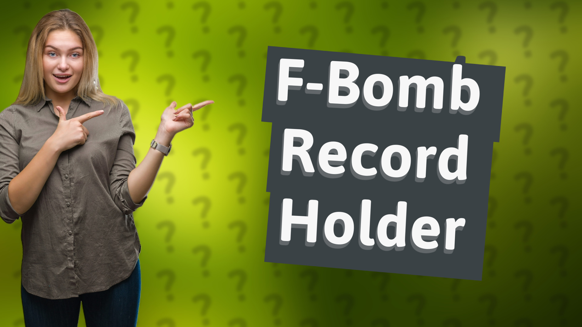 F-Bomb Record Holder