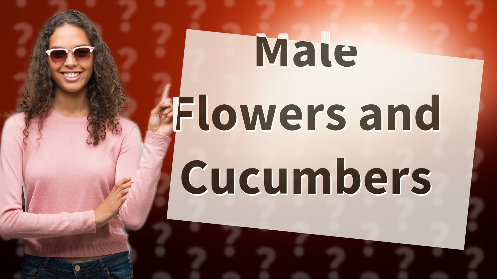 Male Flowers and Cucumbers