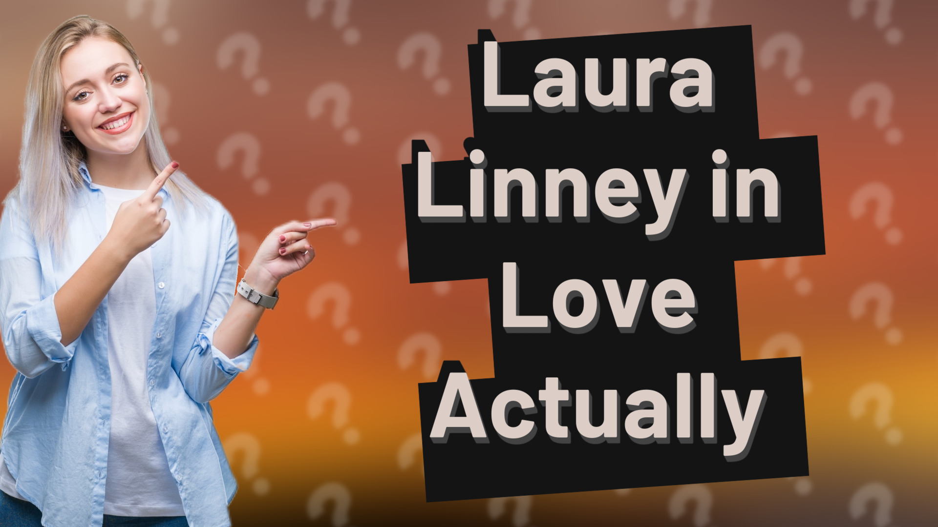 Laura Linney in Love Actually