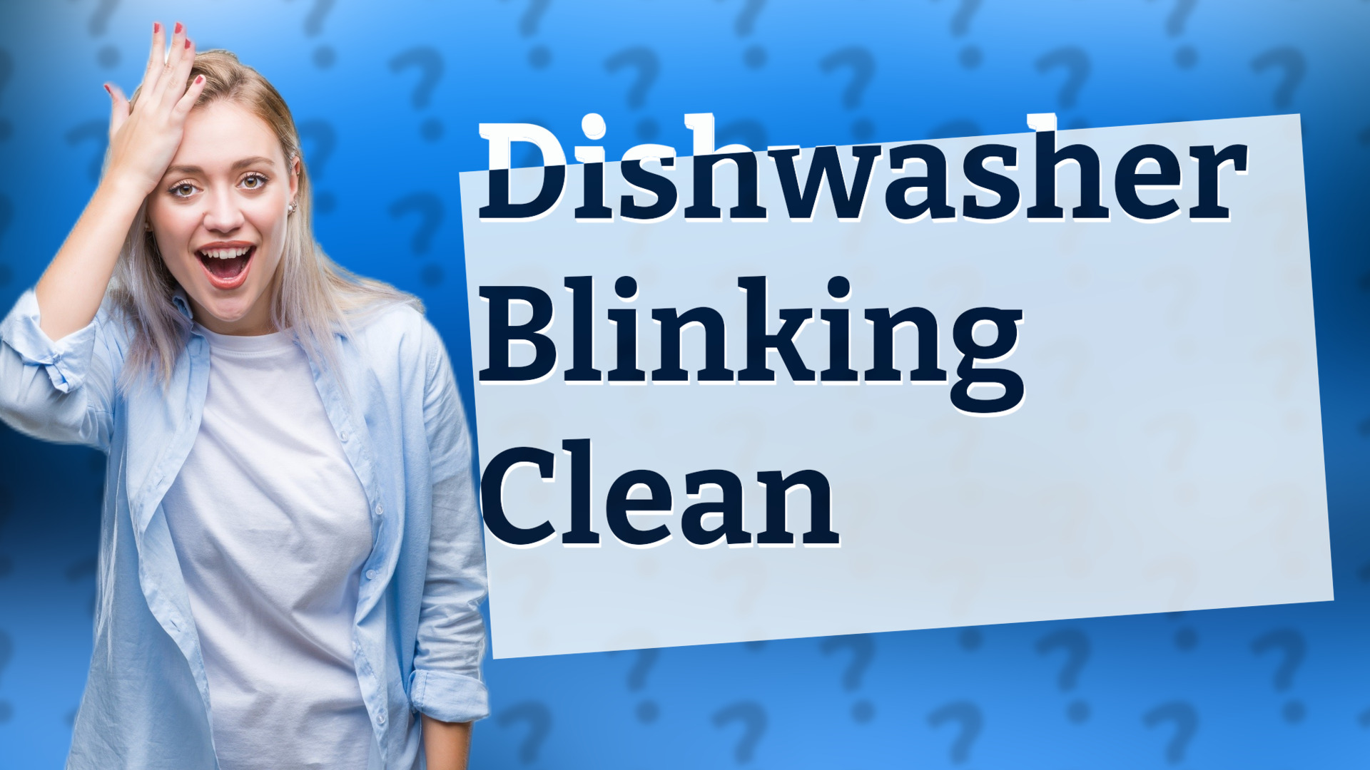 Dishwasher Blinking Clean