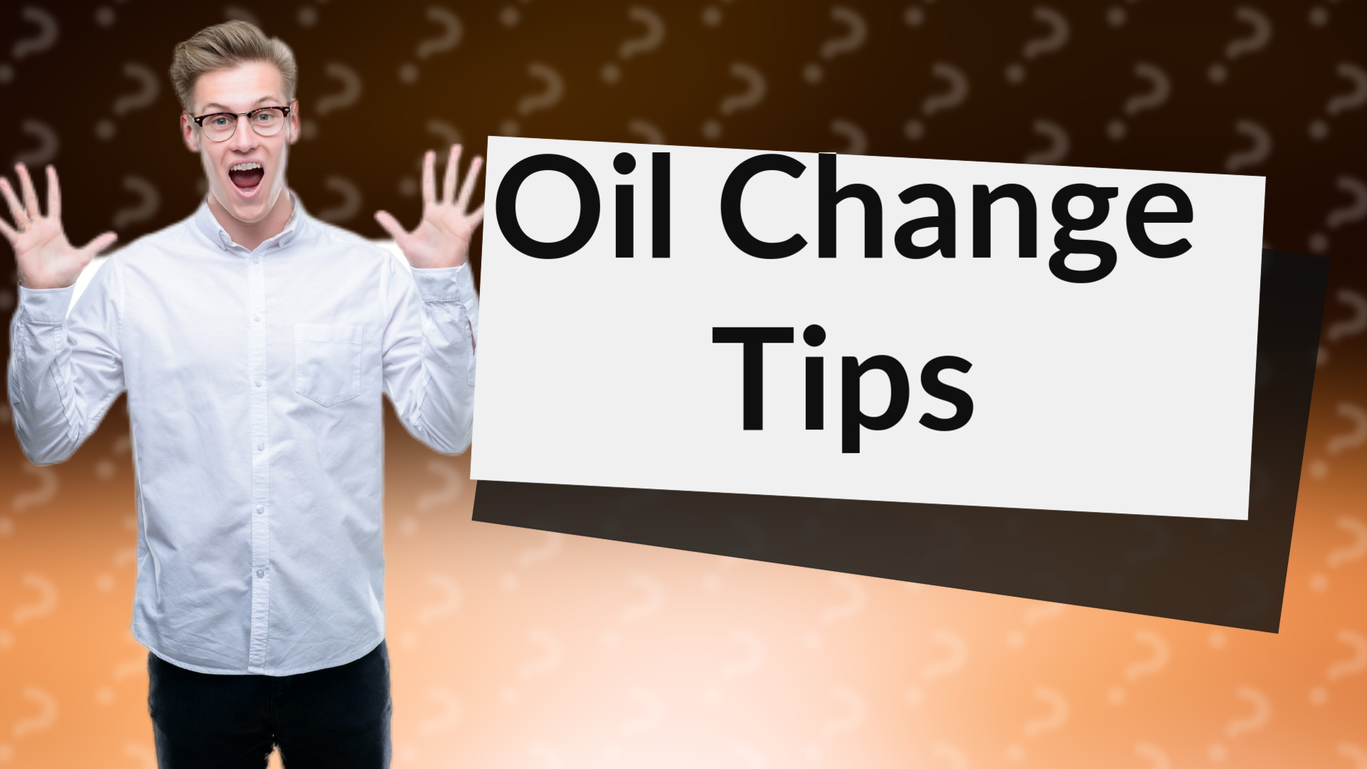 Oil Change Tips