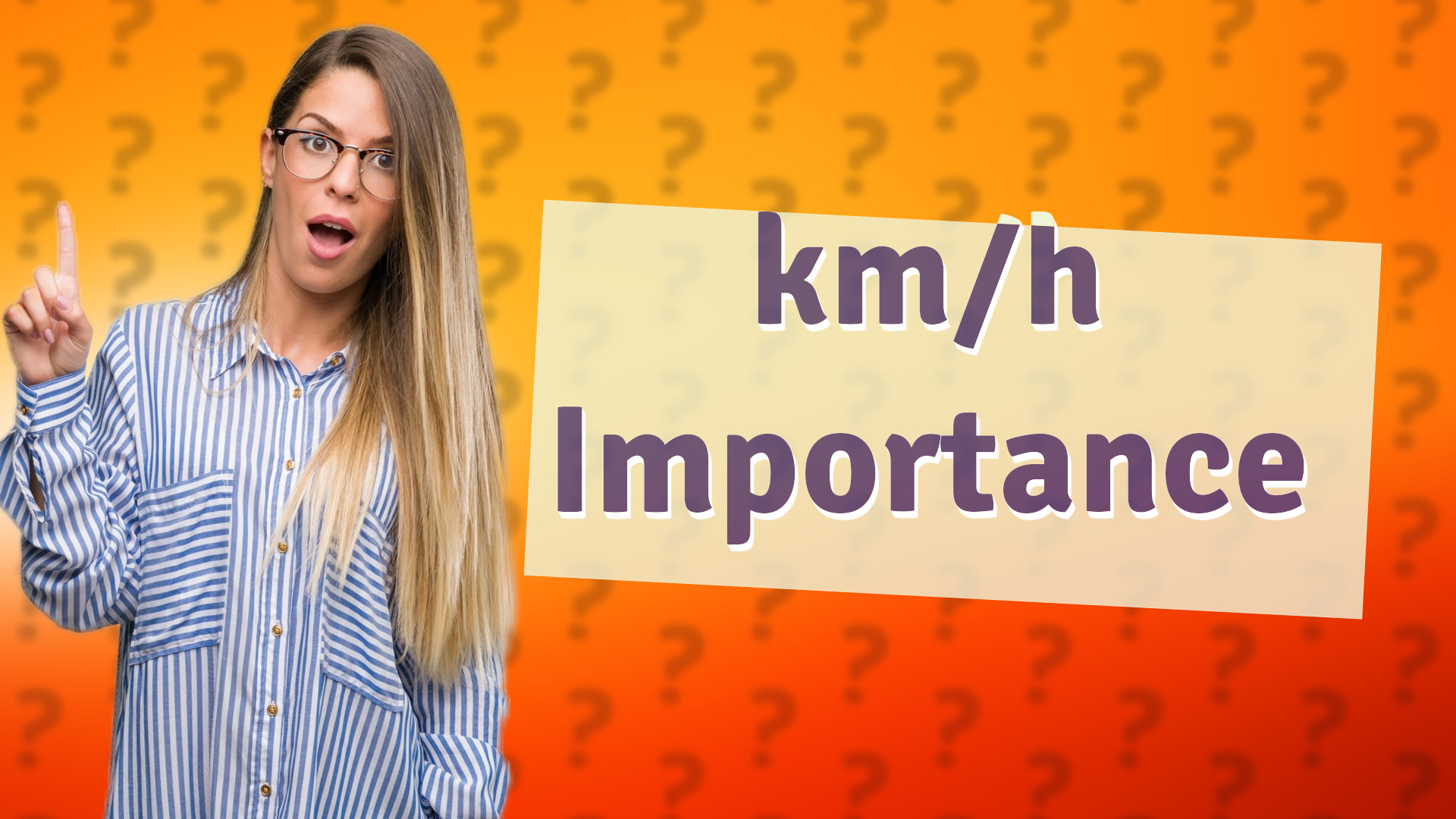 km/h Importance