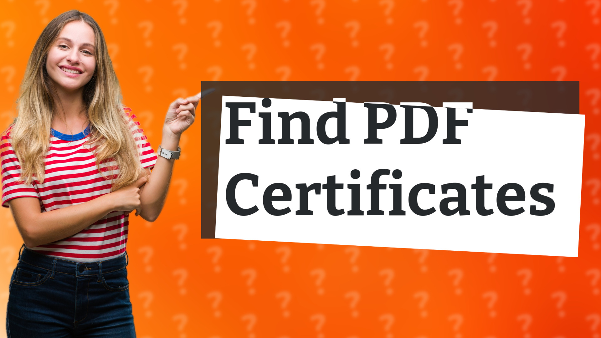 Find PDF Certificates