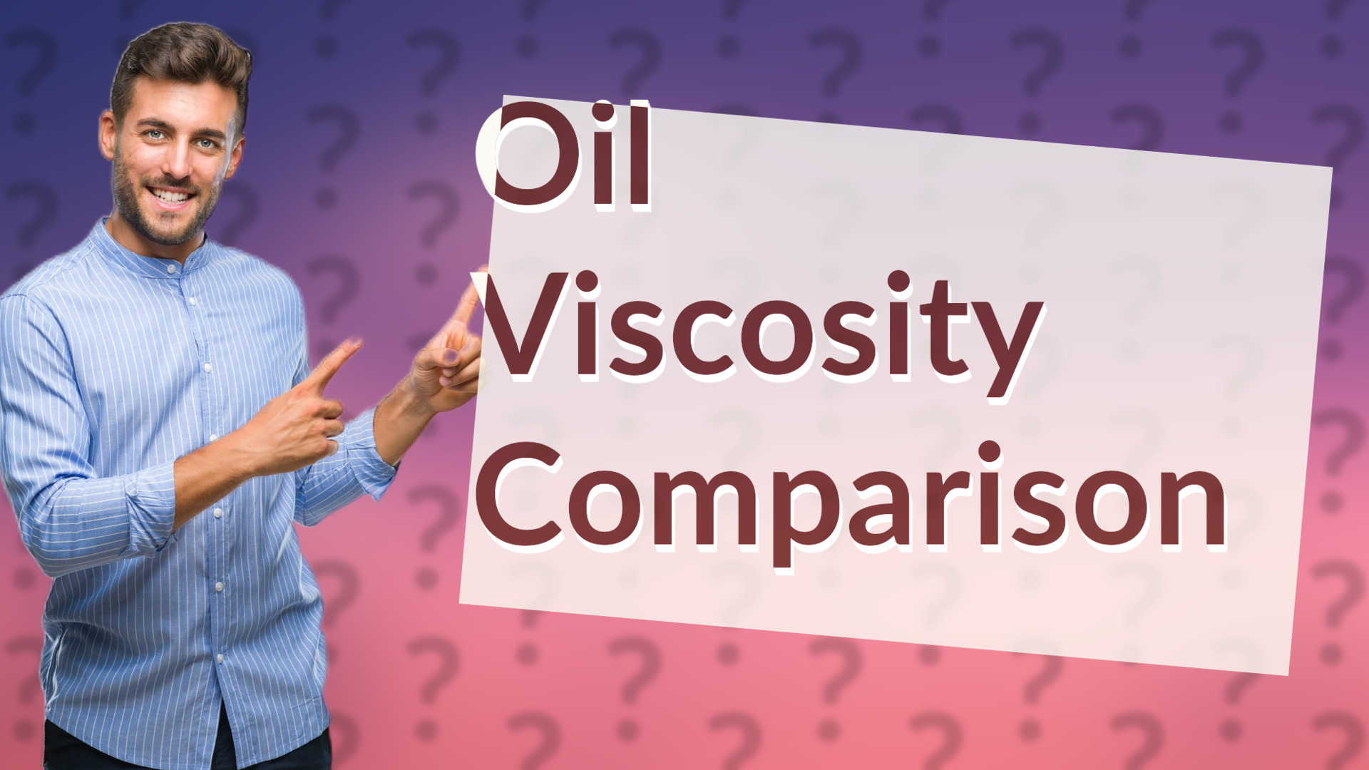 Oil Viscosity Comparison