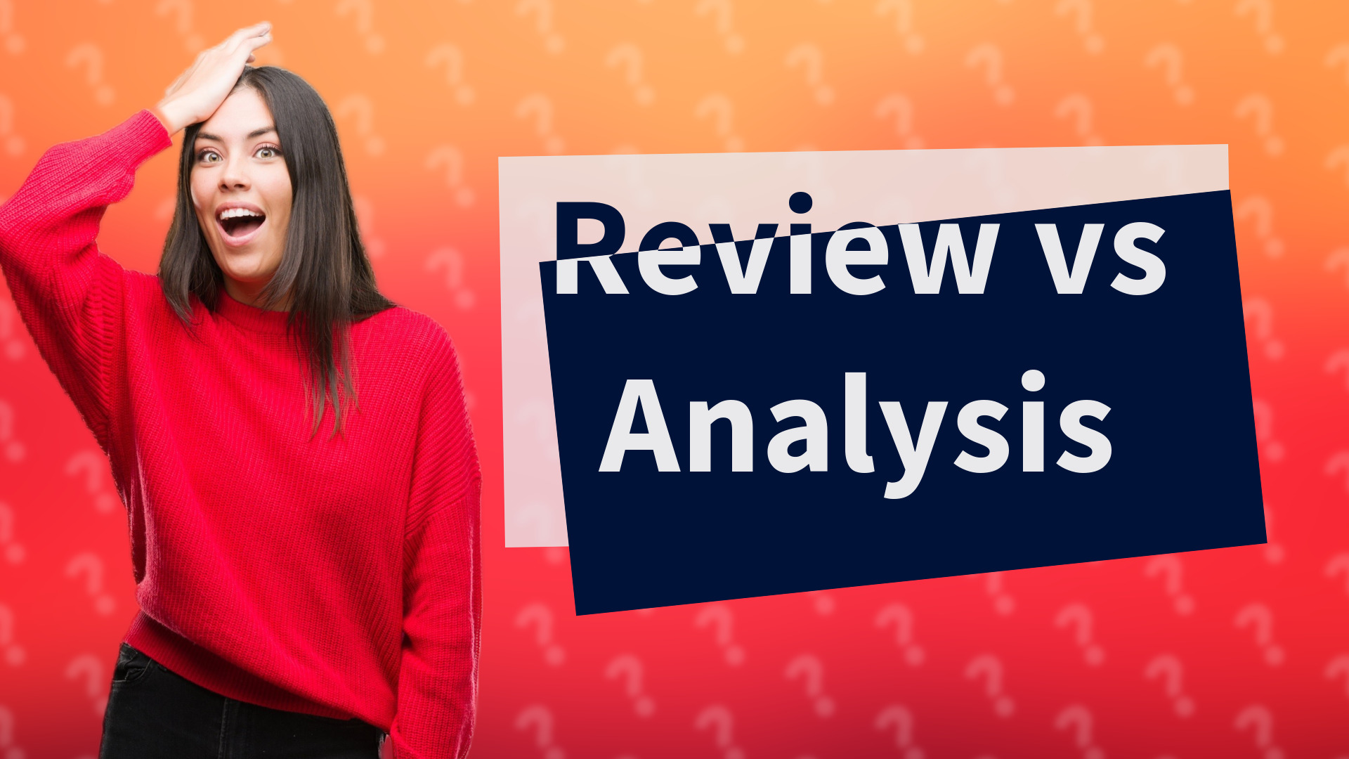 Review vs Analysis