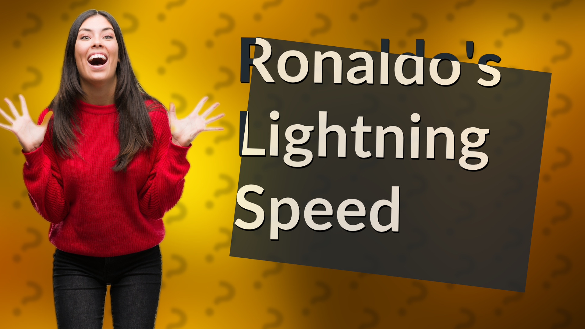 Ronaldo's Lightning Speed