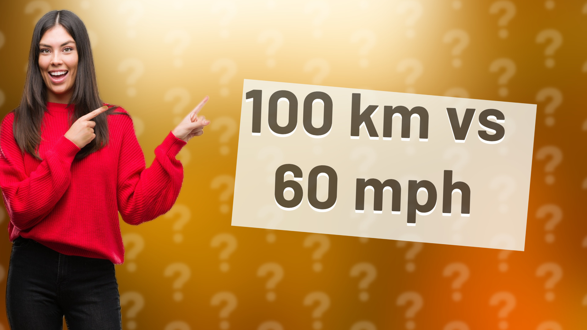 100 km vs 60 mph