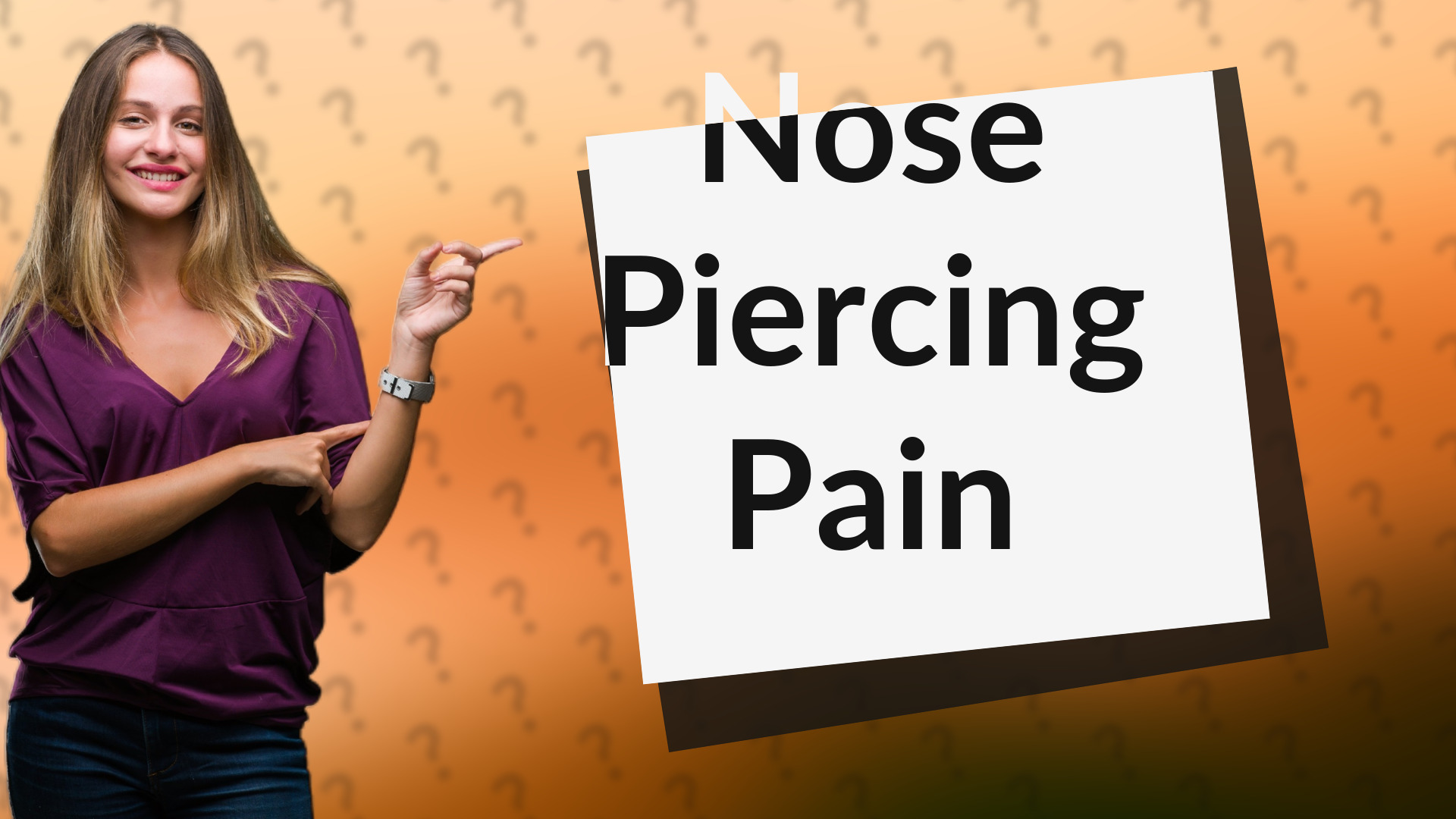 Nose Piercing Pain